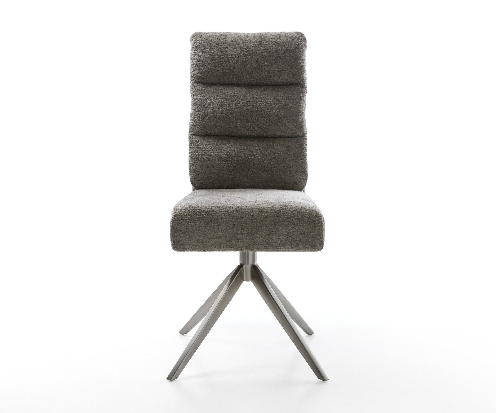 Draaistoel Pela-Flex bouclé zacht mud kruisframe breed grafiet 360° draaibaar rocker-functie pocketveer kern 2