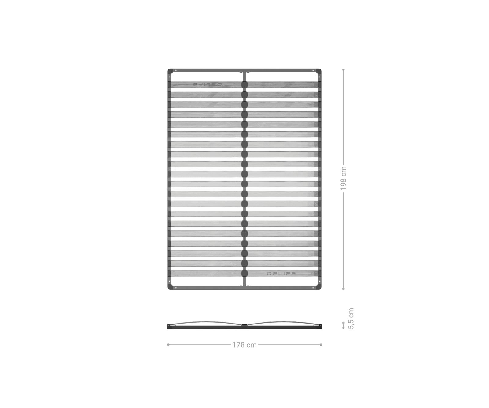 Lattenbodem voor design gestoffeerd bed 180 cm 2