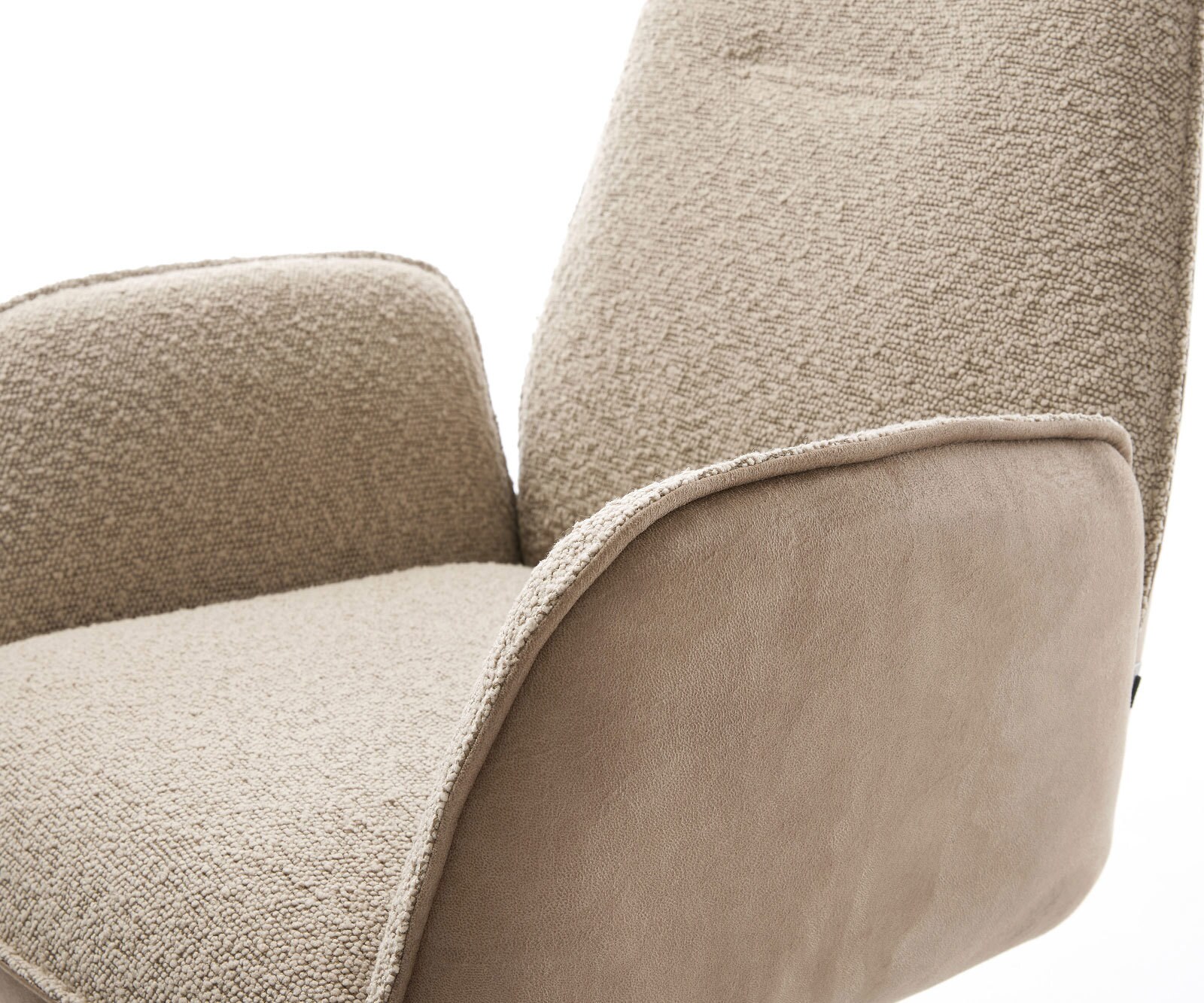 Draaistoel Zoa-Flex materiaalmix mud kruispoot roestvrij staal 360° draaibaar rocker-functie pocketveer kern 4