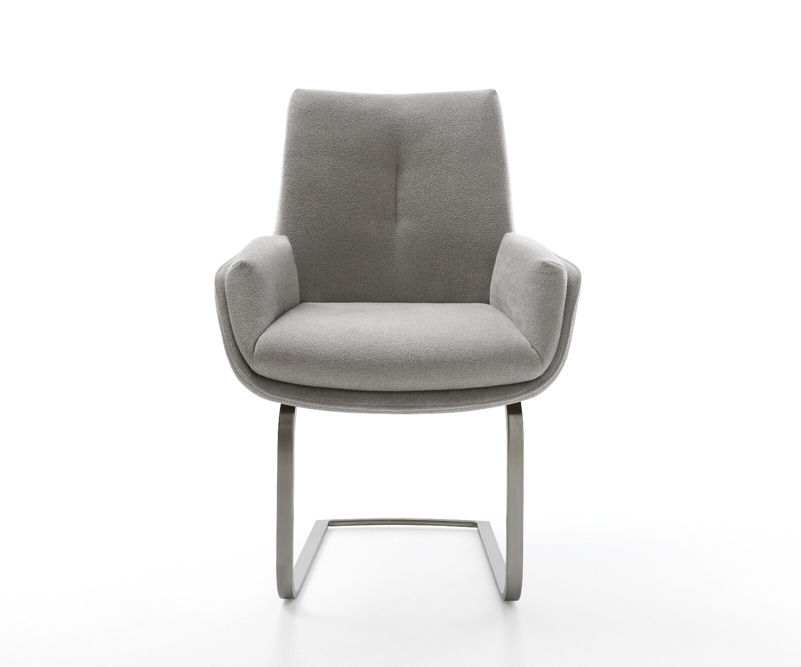 Sledemodel Clea-Flex zachte stof met structuur grijs sledemodel vlak grafiet pocketveer kern 2