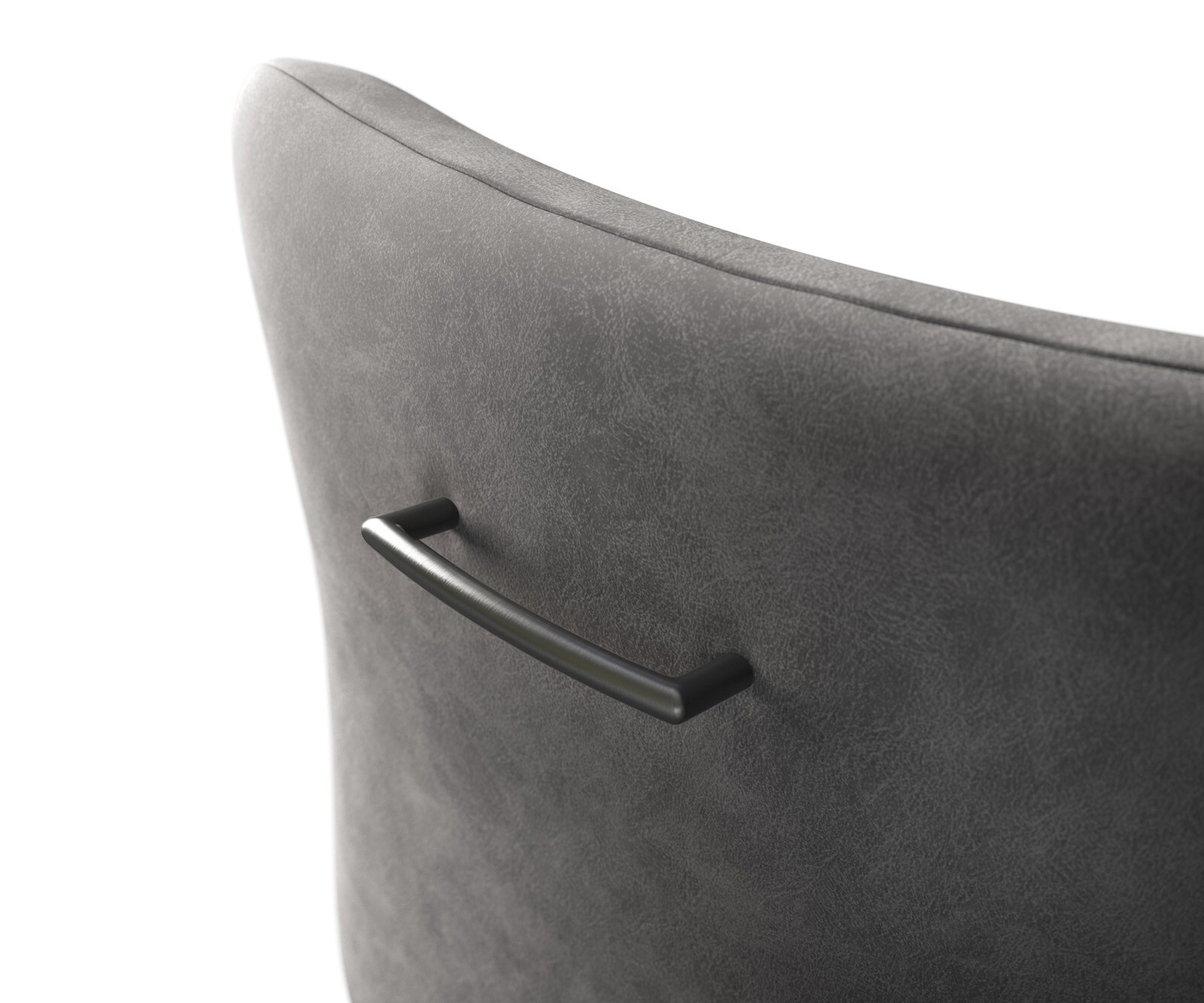 Stoelgreep Flex-Rund roestvrij staal grafiet 1