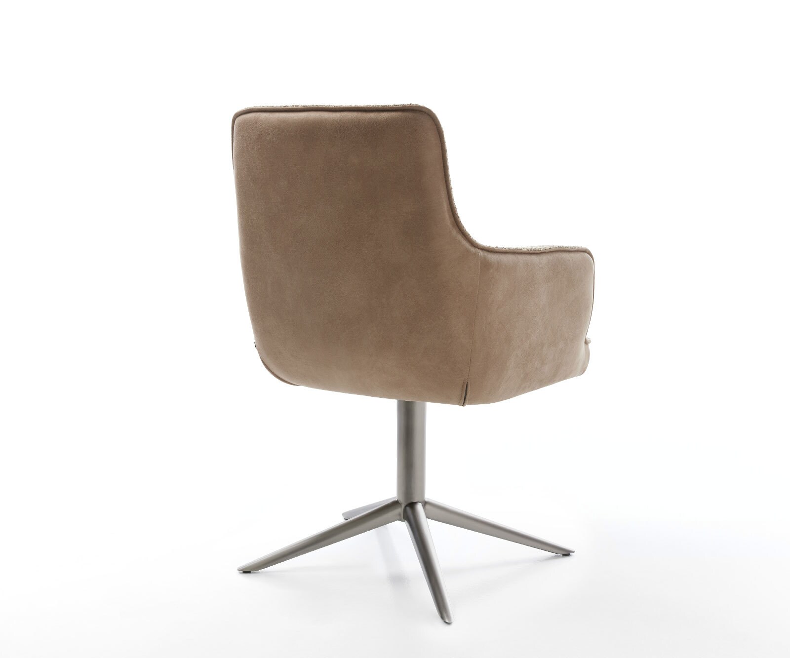Draaistoel Heira-Flex met armleuning microvelours mud kruispoot grafiet 360° draaibaar rocker-functie pocketveer kern 5