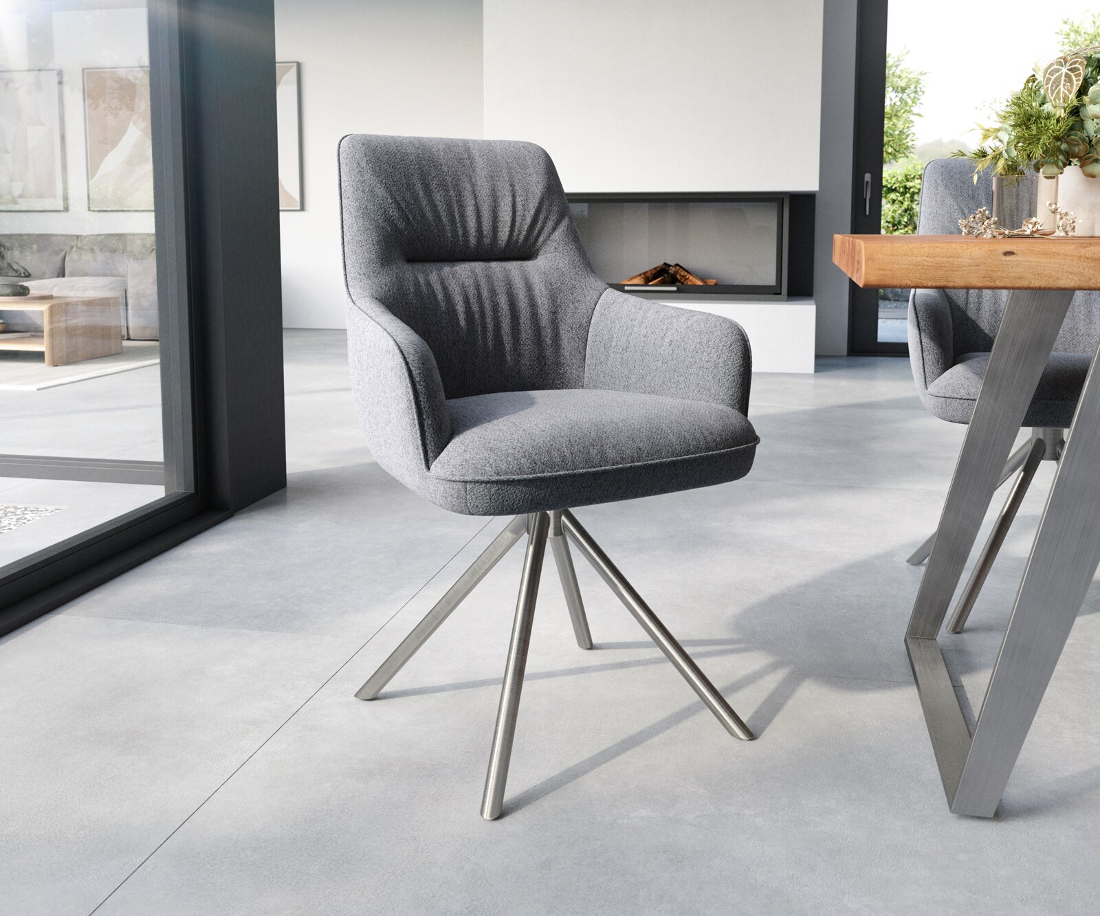  Eetkamerstoel Zelia-Flex gestoffeerde stoel  4