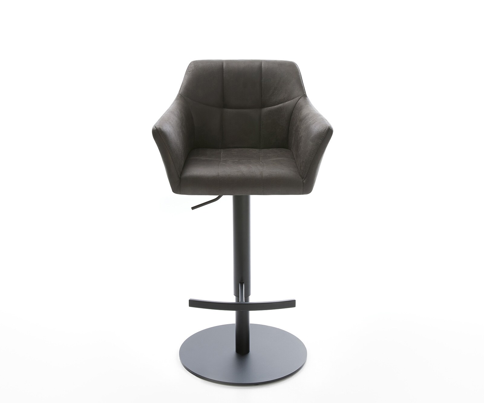 Barstoel Yulo-Flex vintage antraciet draaivoet hoogteverstelbaar metaal 1 Barstoel Yulo-Flex vintage antraciet draaivoet hoogteverstelbaar metaal 1