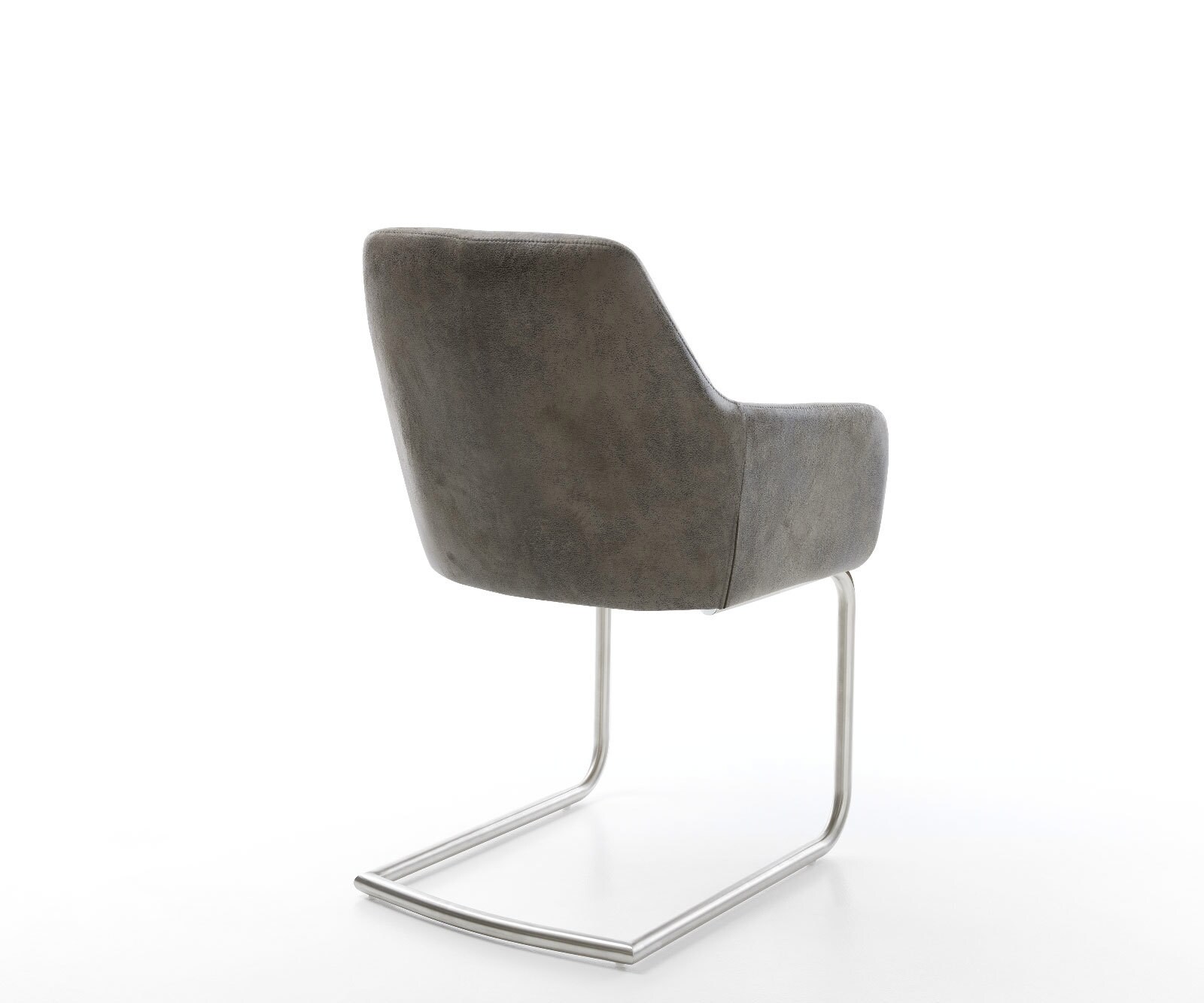 Sledemodel Pejo-Flex microvelours grijs antiek sledemodel rond roestvrij staal pocketveer kern 4