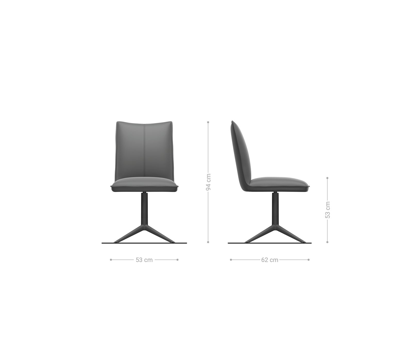 Draaistoel Lelio-Flex bouclé zacht mud kruispoot roestvrij staal 360° draaibaar rocker-functie pocketveer kern 6