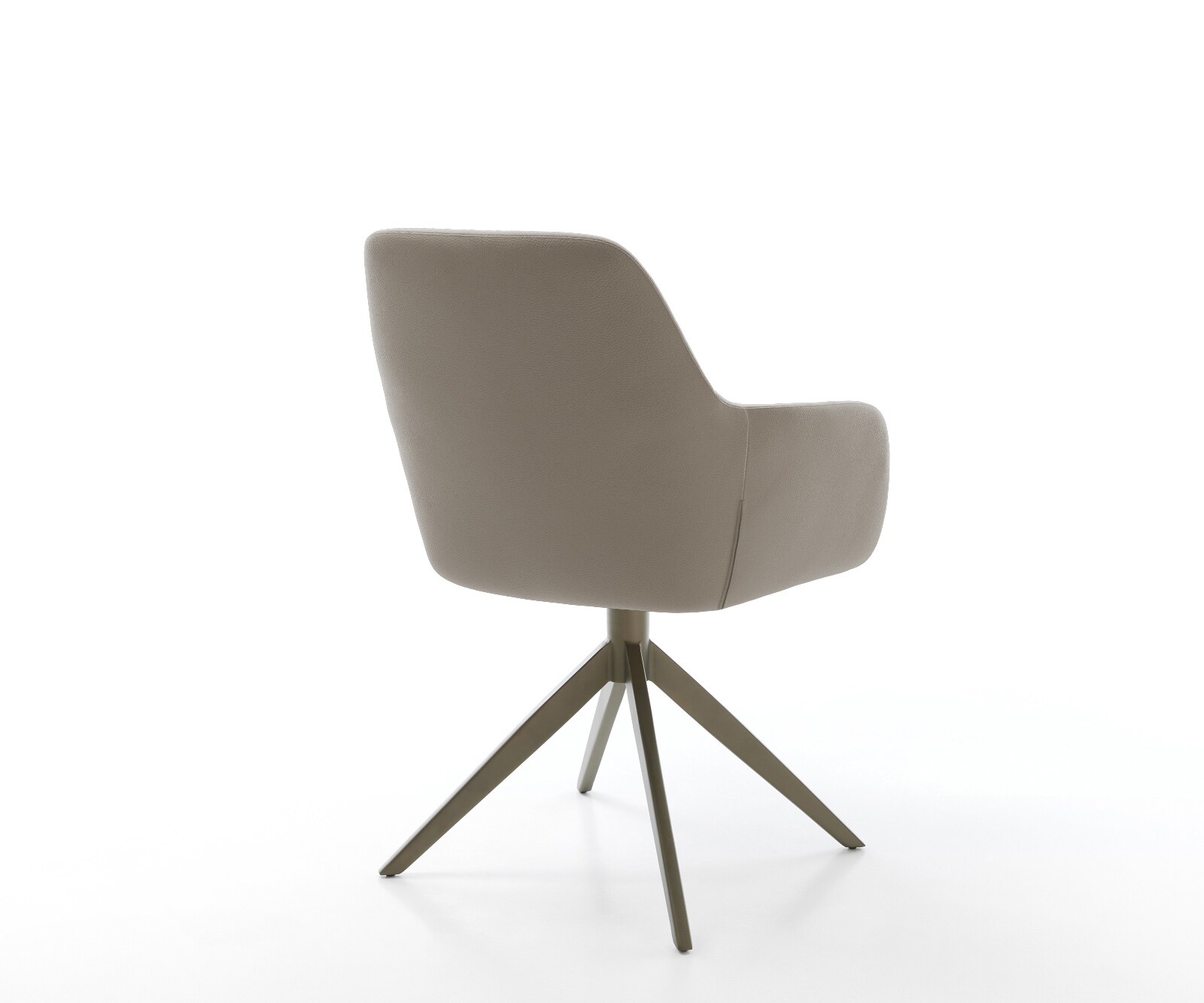 Draaistoel Pejo-Flex echt leer mud kruisframe breed afwerking met titanium 360° draaibaar rocker-functie pocketveer kern 4