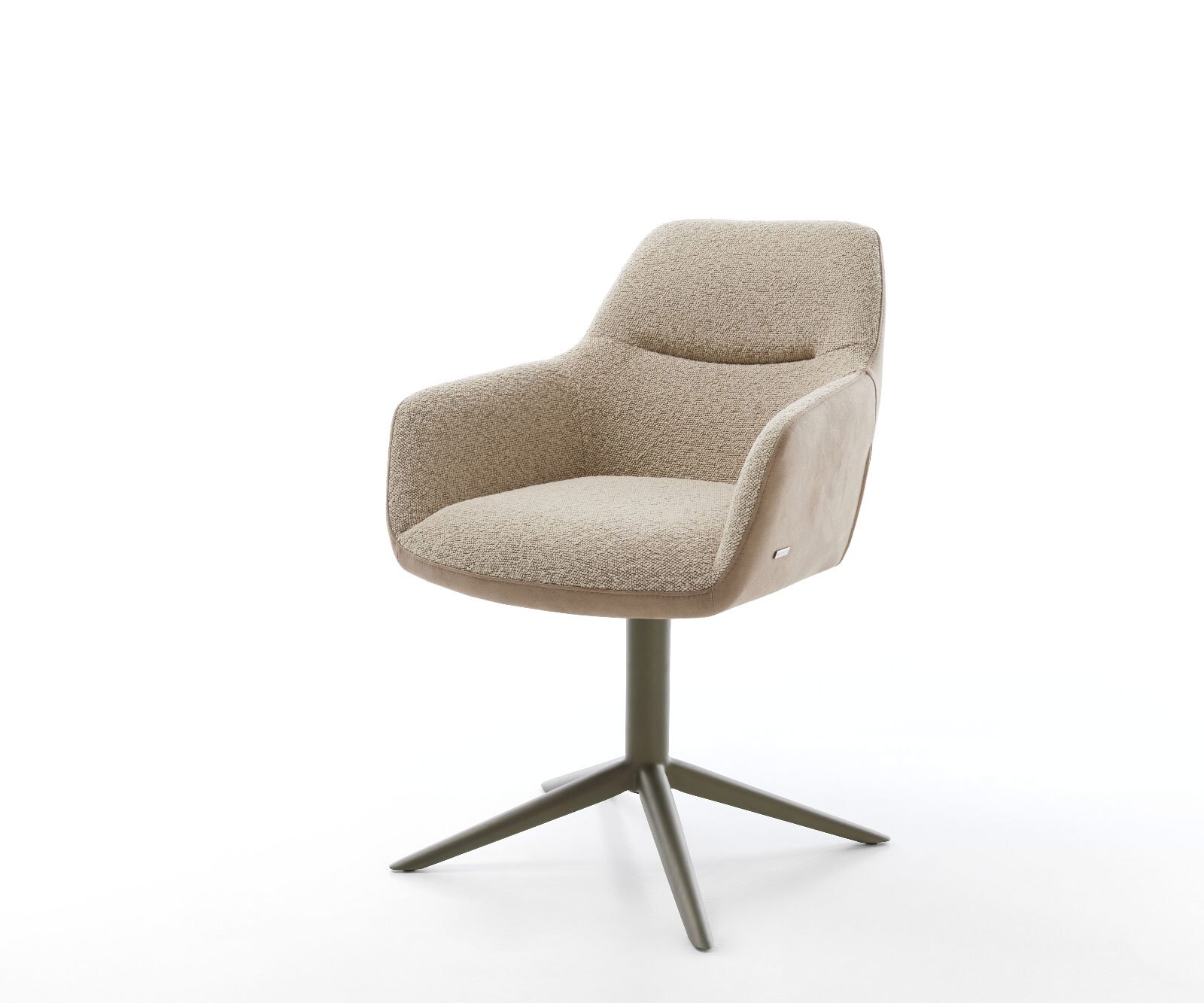 Draaistoel Pejo-Flex materiaalmix mud kruispoot afwerking met titanium 360° draaibaar rocker-functie pocketveer kern