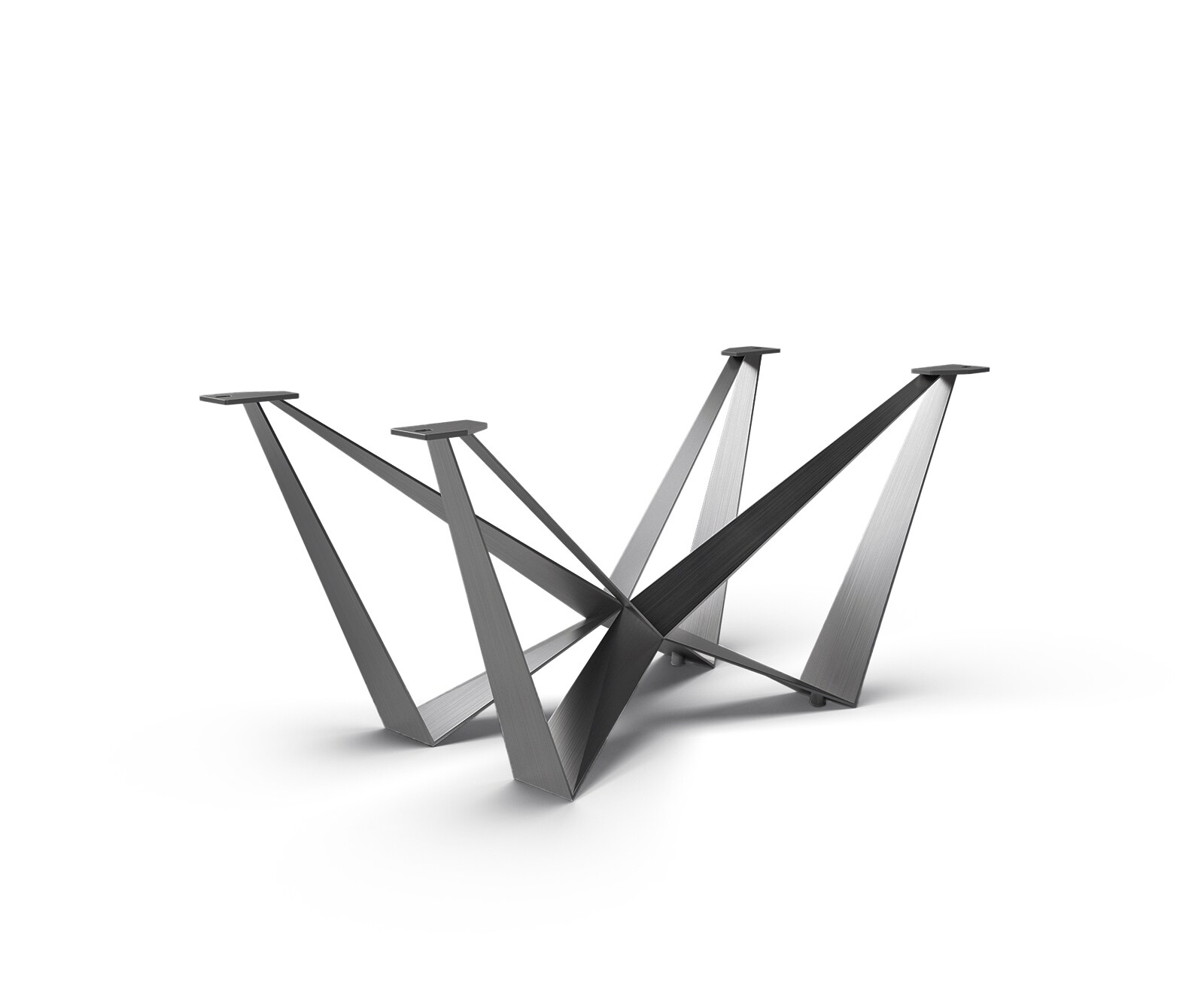 Tafelonderstel Spider roestvrij staal grafiet voor uitschuifbare tafels van 180-300 cm 1