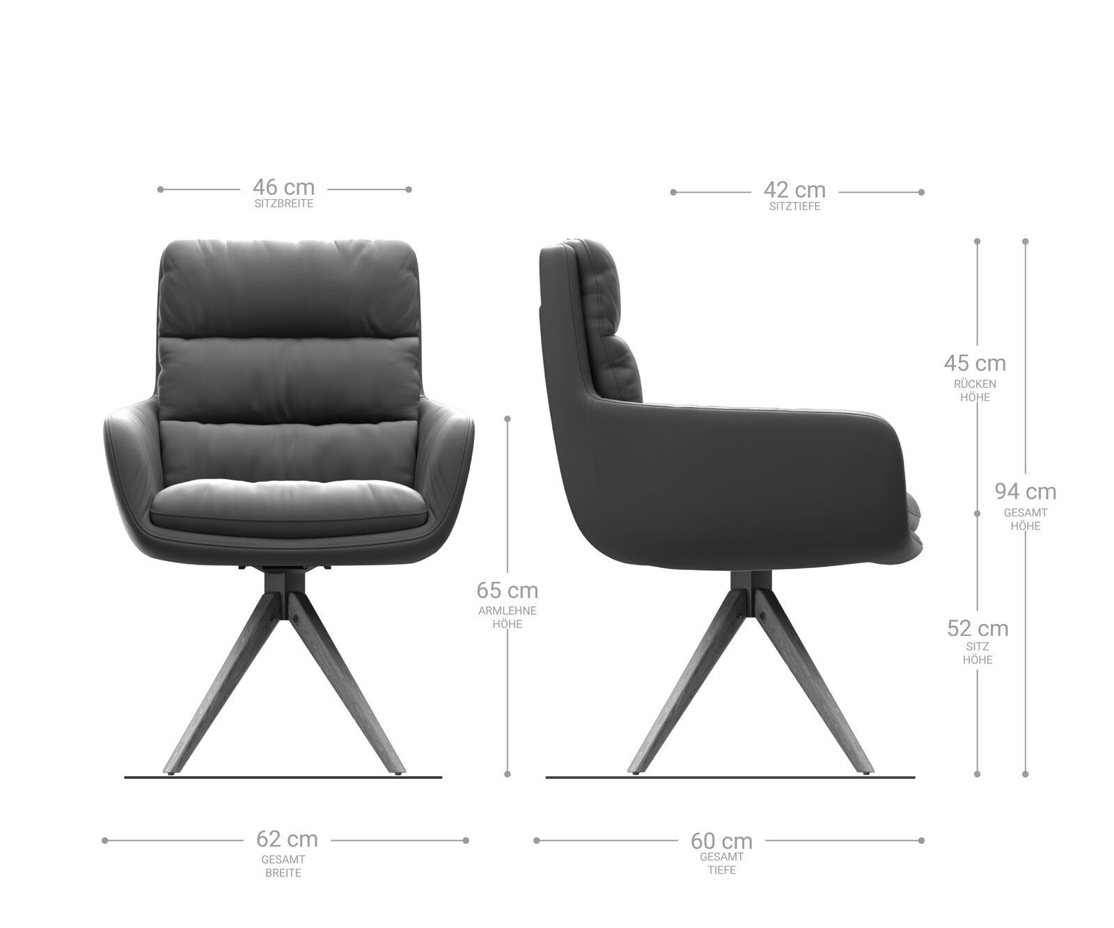 Eetkamerstoel Abelia-Flex met armleuning stripes lichtgrijs houten frame hoekig natuur 2 Eetkamerstoel Abelia-Flex met armleuning stripes lichtgrijs houten frame hoekig natuur 2