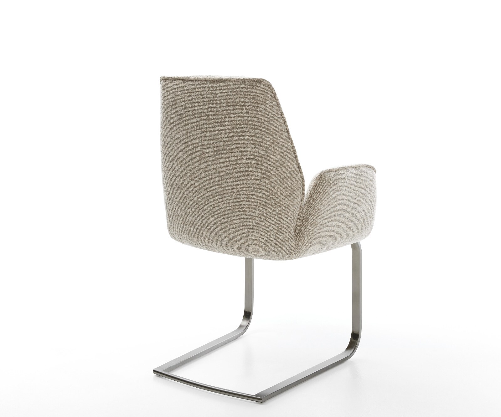 Sledemodel Zoa-Flex geweven stof beige sledemodel vlak grafiet pocketveer kern 4