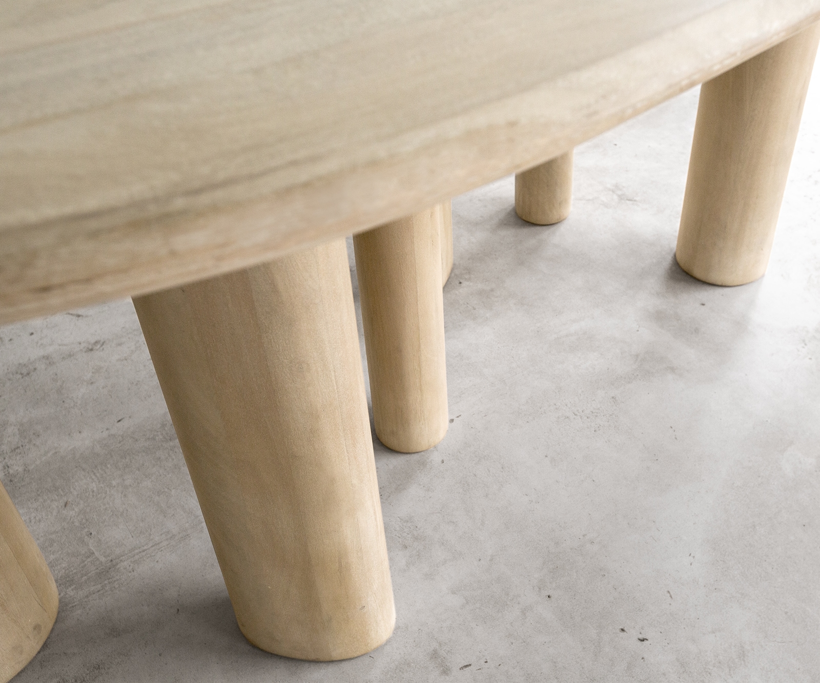 Eettafel Widoa 200x120 cm Mango White Wash 6