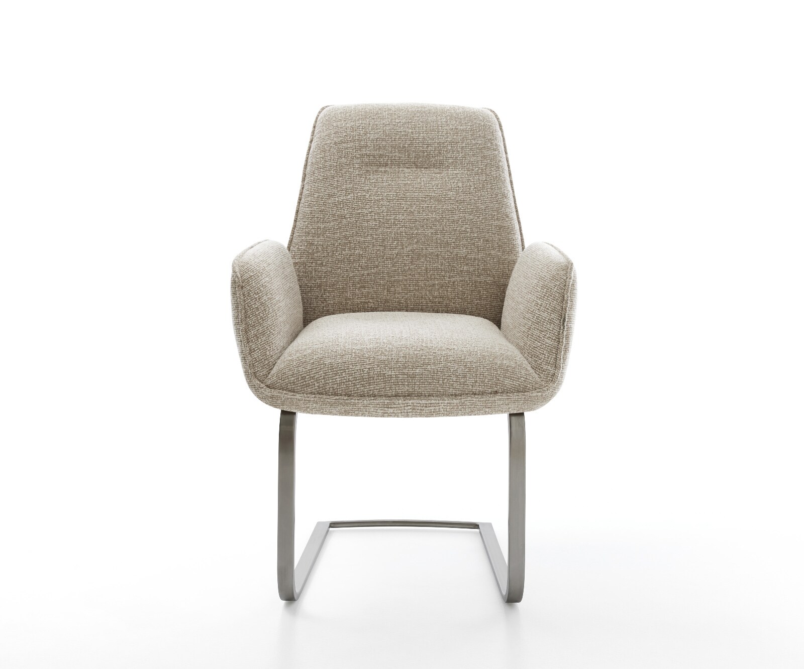 Sledemodel Zoa-Flex geweven stof beige sledemodel vlak grafiet pocketveer kern 1