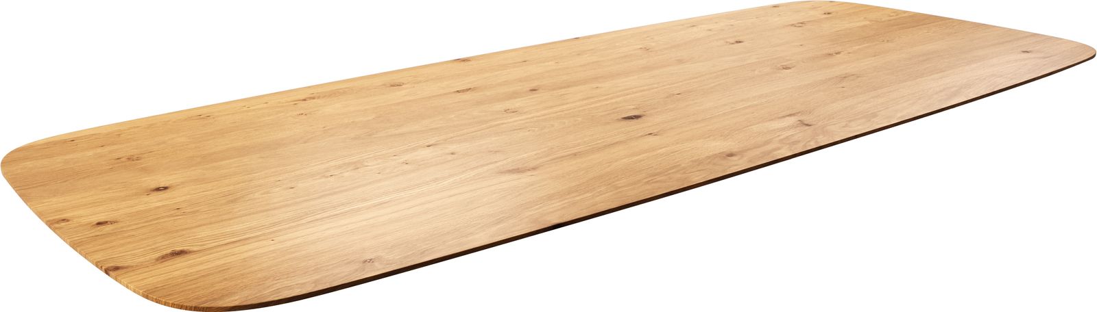 Eettafelblad Edge Boot 300x120x2,5-3 eiken natuur gelakt Zwitserse rand