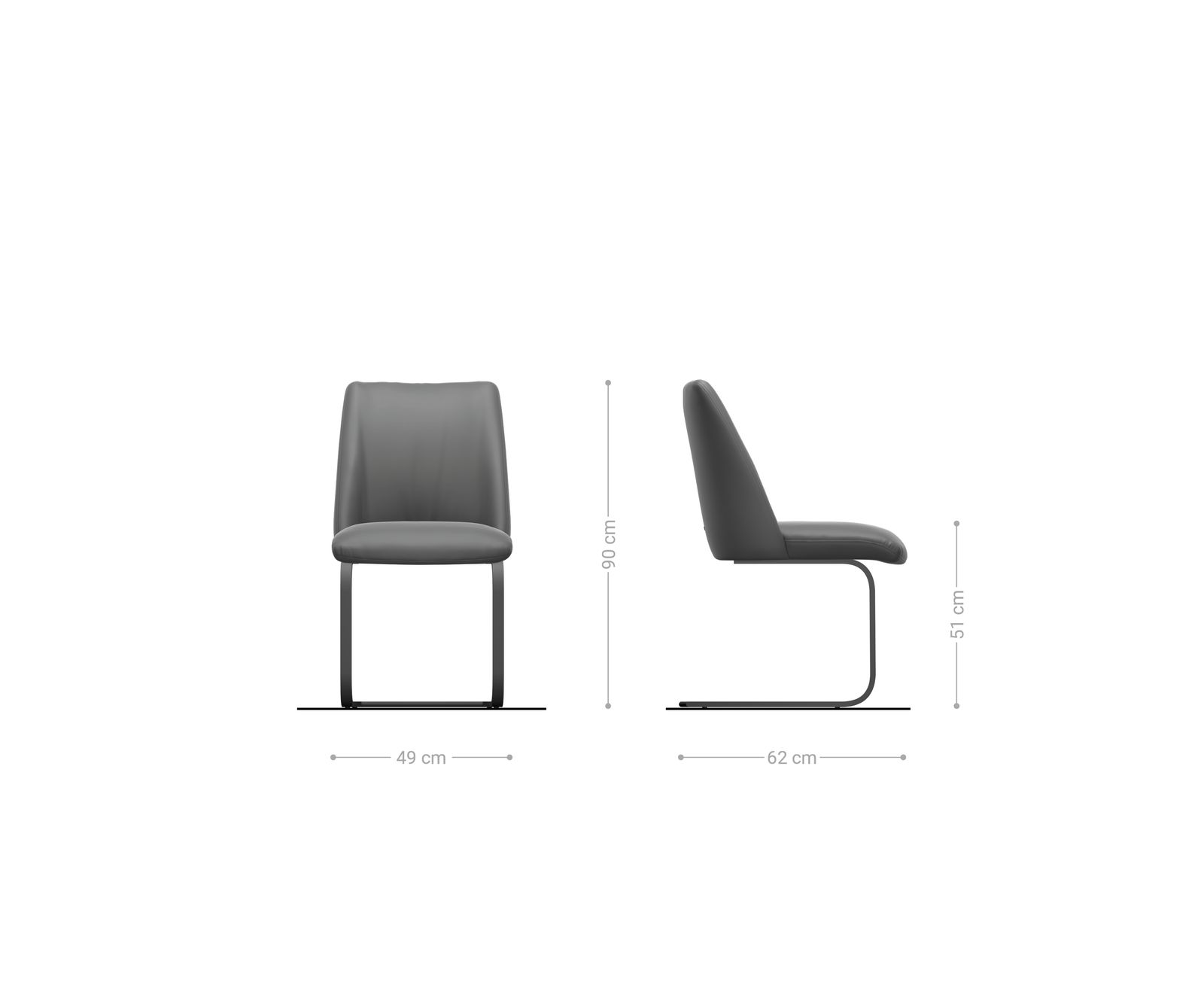 Sledemodel Elso-Flex echt leer zwart sledemodel vlak grafiet pocketveer kern 6