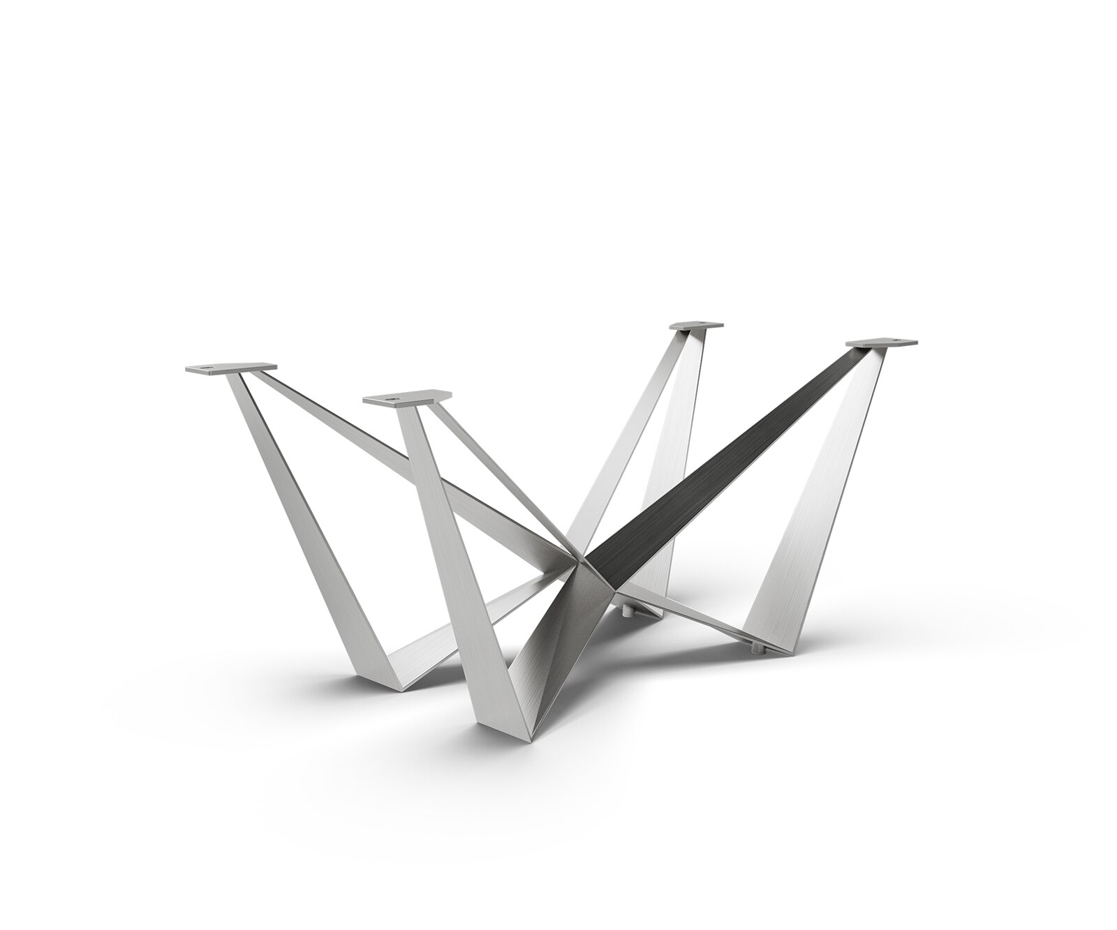 Tafelpoten Spider metaal zilver voor uittrekbare tafels van 180-220 cm Tafelpoten Spider metaal zilver voor uittrekbare tafels van 180-220 cm