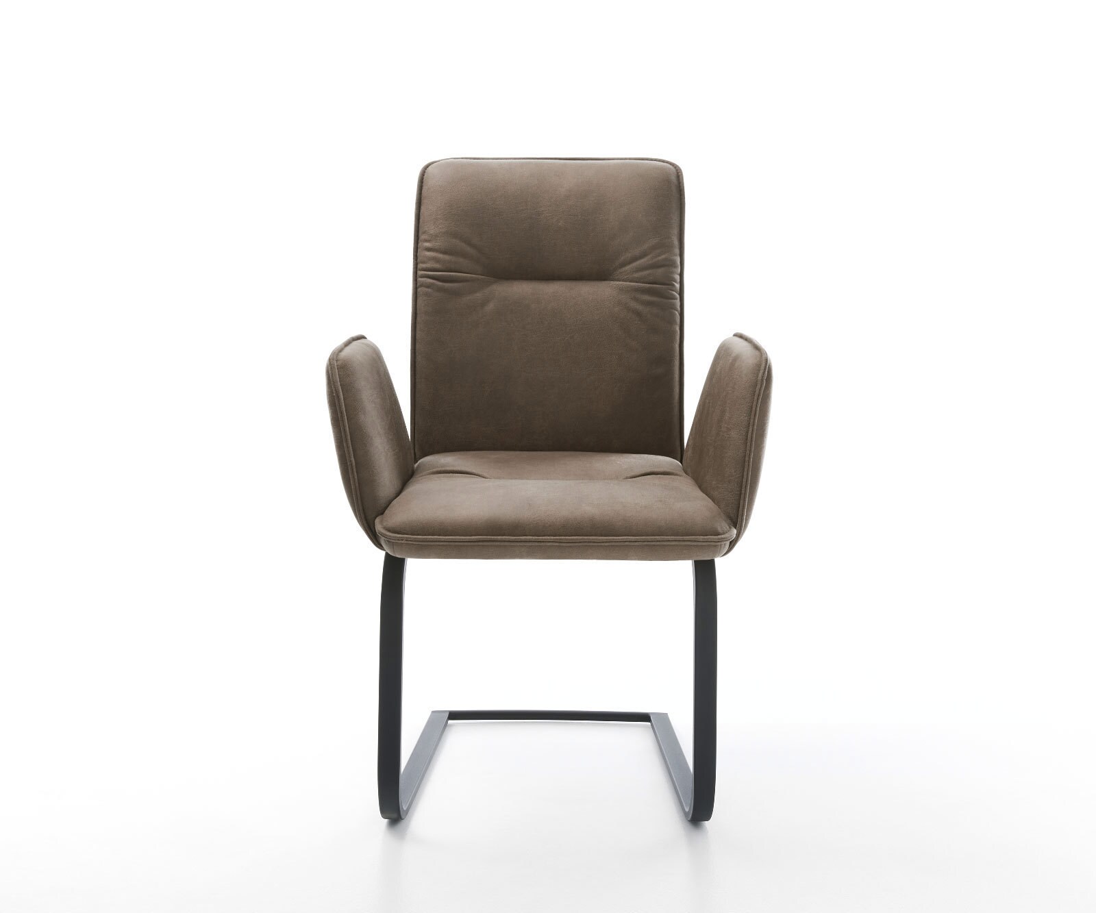 Sledemodel Vinja-Flex microvelours taupe vintage sledemodel vlak zwart 1