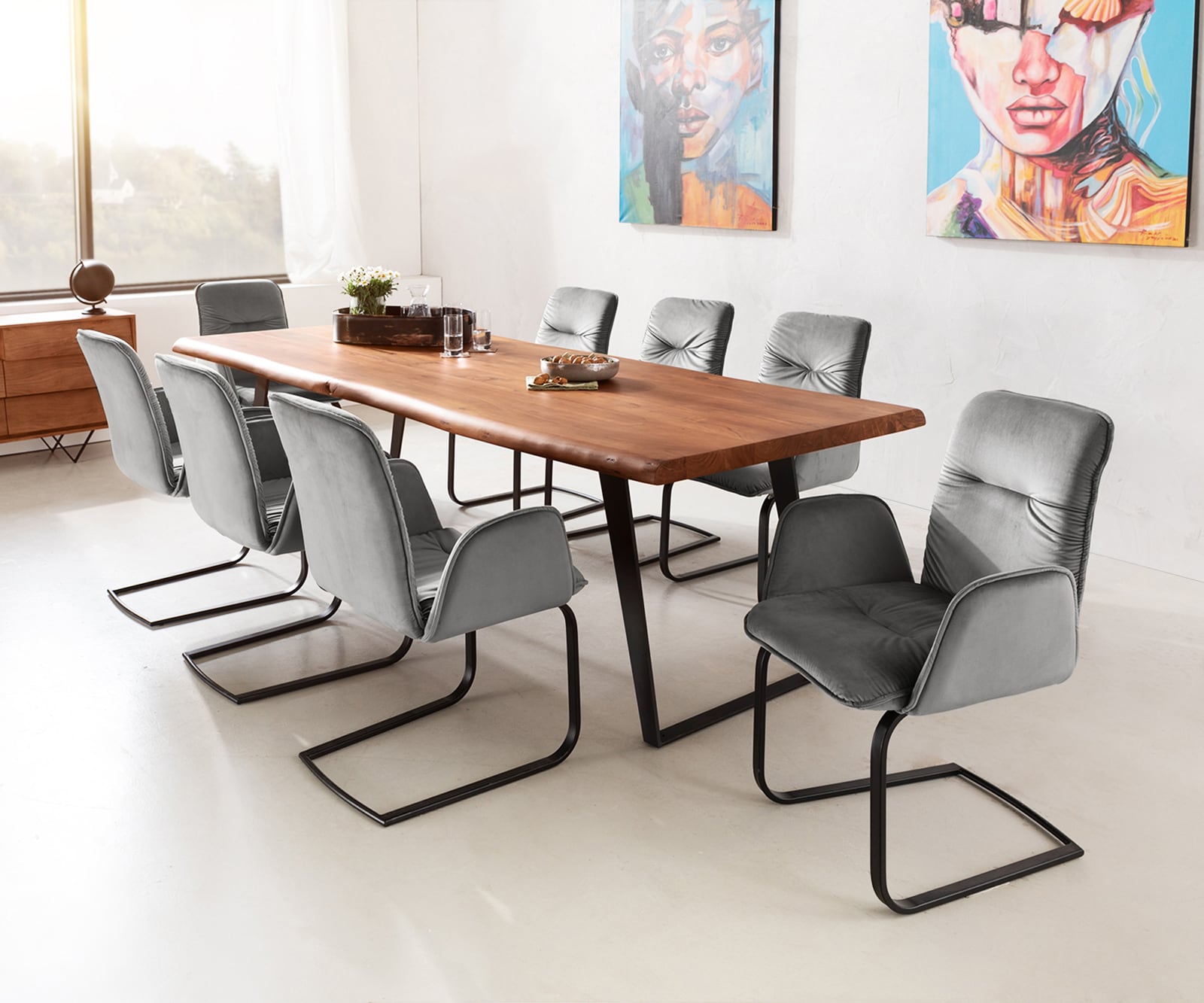 Sledemodel Vinja-Flex fluweel grijs sledemodel vlak zwart 3 Sledemodel Vinja-Flex fluweel grijs sledemodel vlak zwart 3