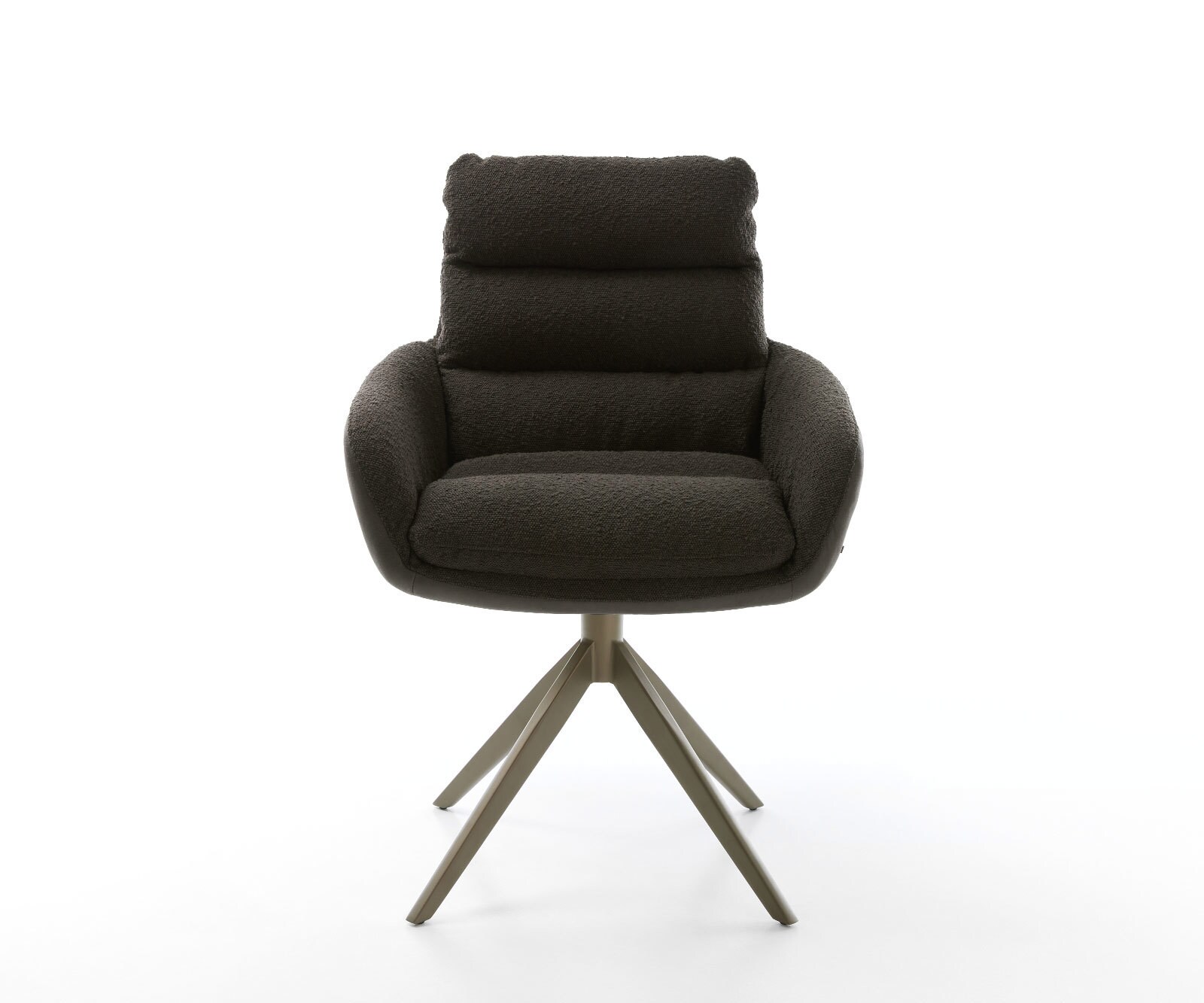 Draaistoel Abelia-Flex met armleuning materiaalmix zwart kruisframe breed afwerking met titanium 360° draaibaar rocker-functie 1 Draaistoel Abelia-Flex met armleuning materiaalmix zwart kruisframe breed afwerking met titanium 360° draaibaar rocker-functie 1