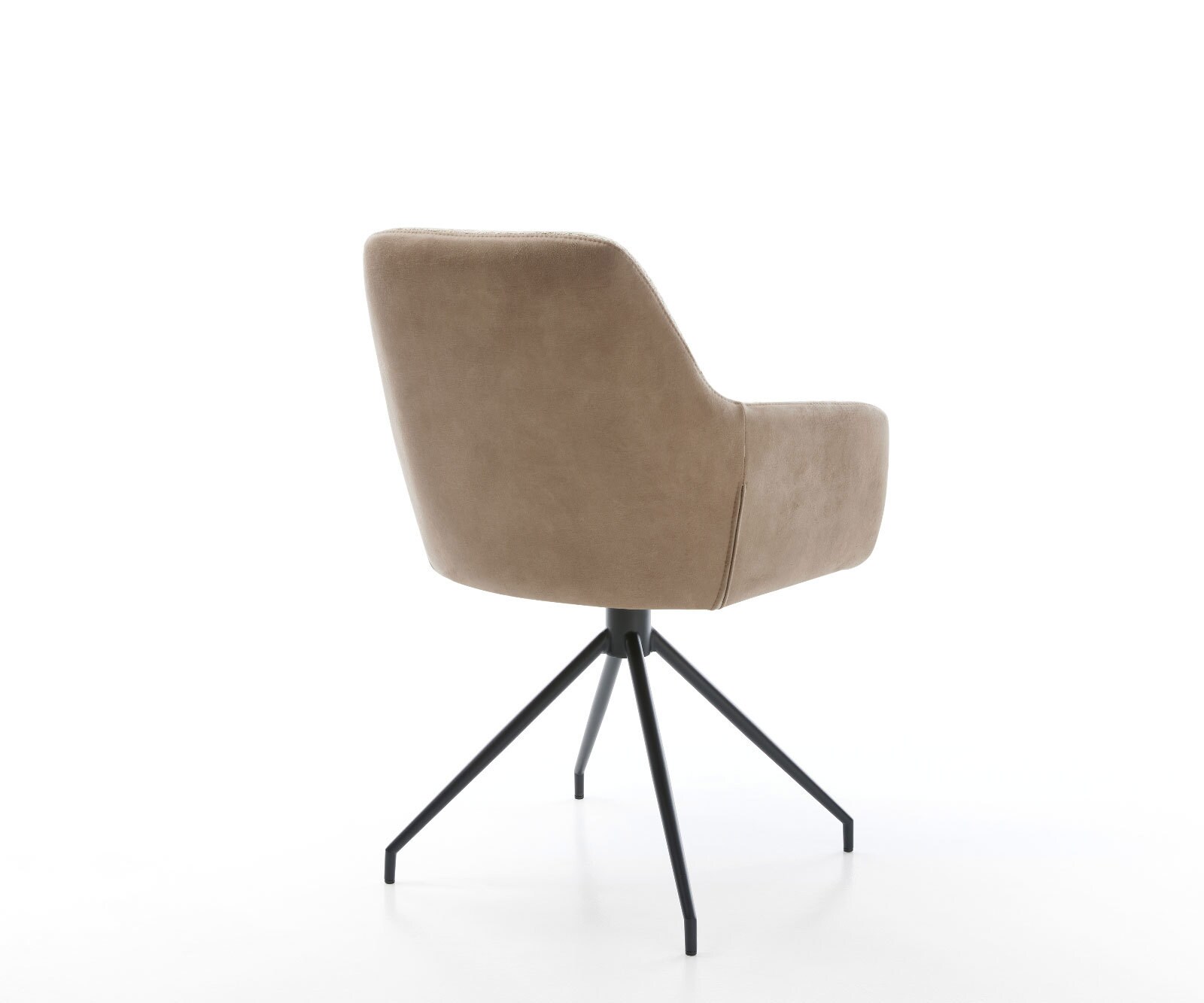 Draaistoel Pejo-Flex materiaalmix mud kruisframe conisch zwart 180° draaibaar pocketveer kern 4