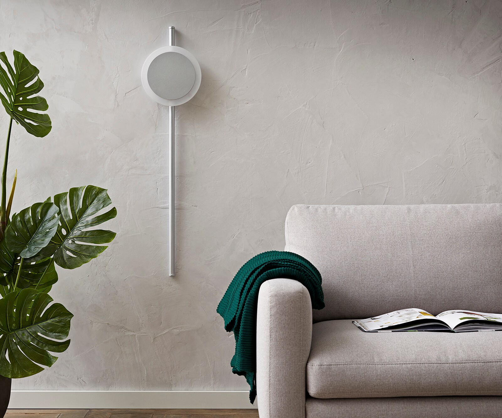 Wandlamp Indici 28W 105x30 cm zilver LED 28W 1