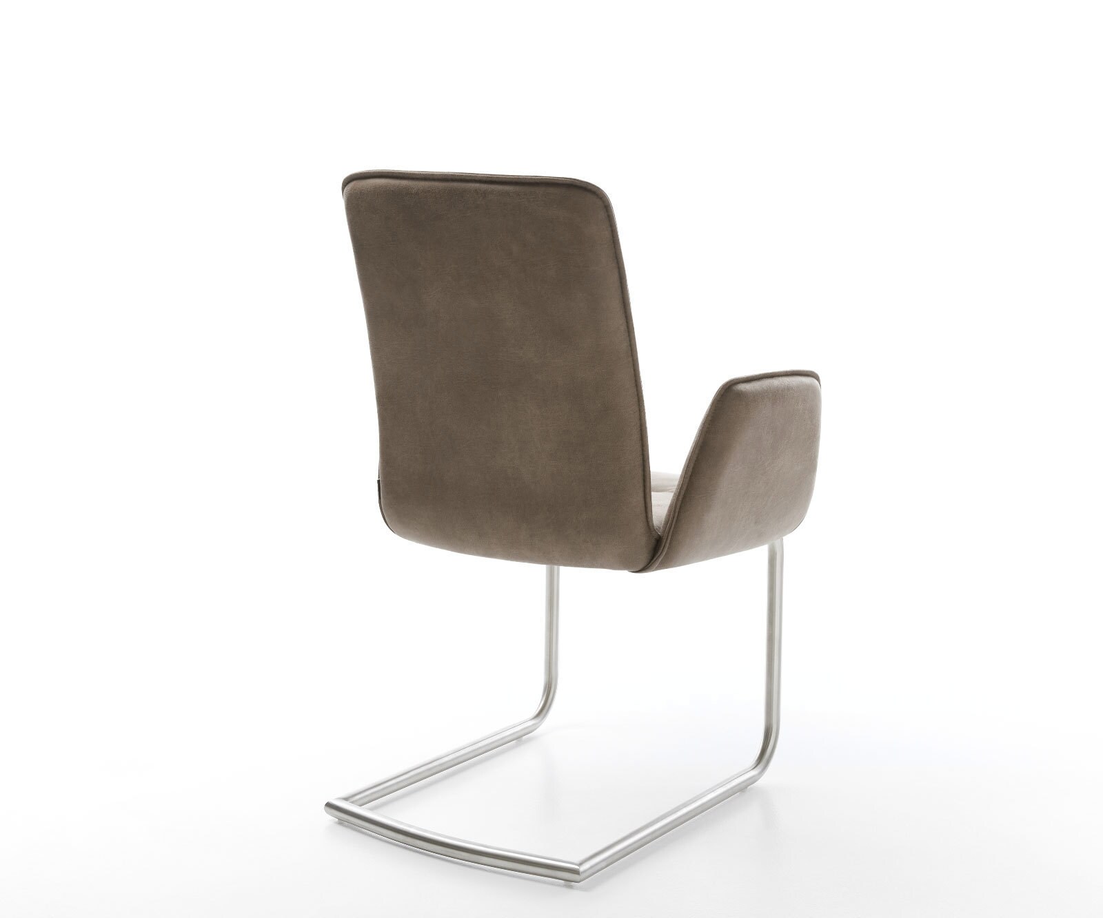 Sledemodel Vinja-Flex microvelours taupe vintage sledemodel rond roestvrij staal 4 Sledemodel Vinja-Flex microvelours taupe vintage sledemodel rond roestvrij staal 4