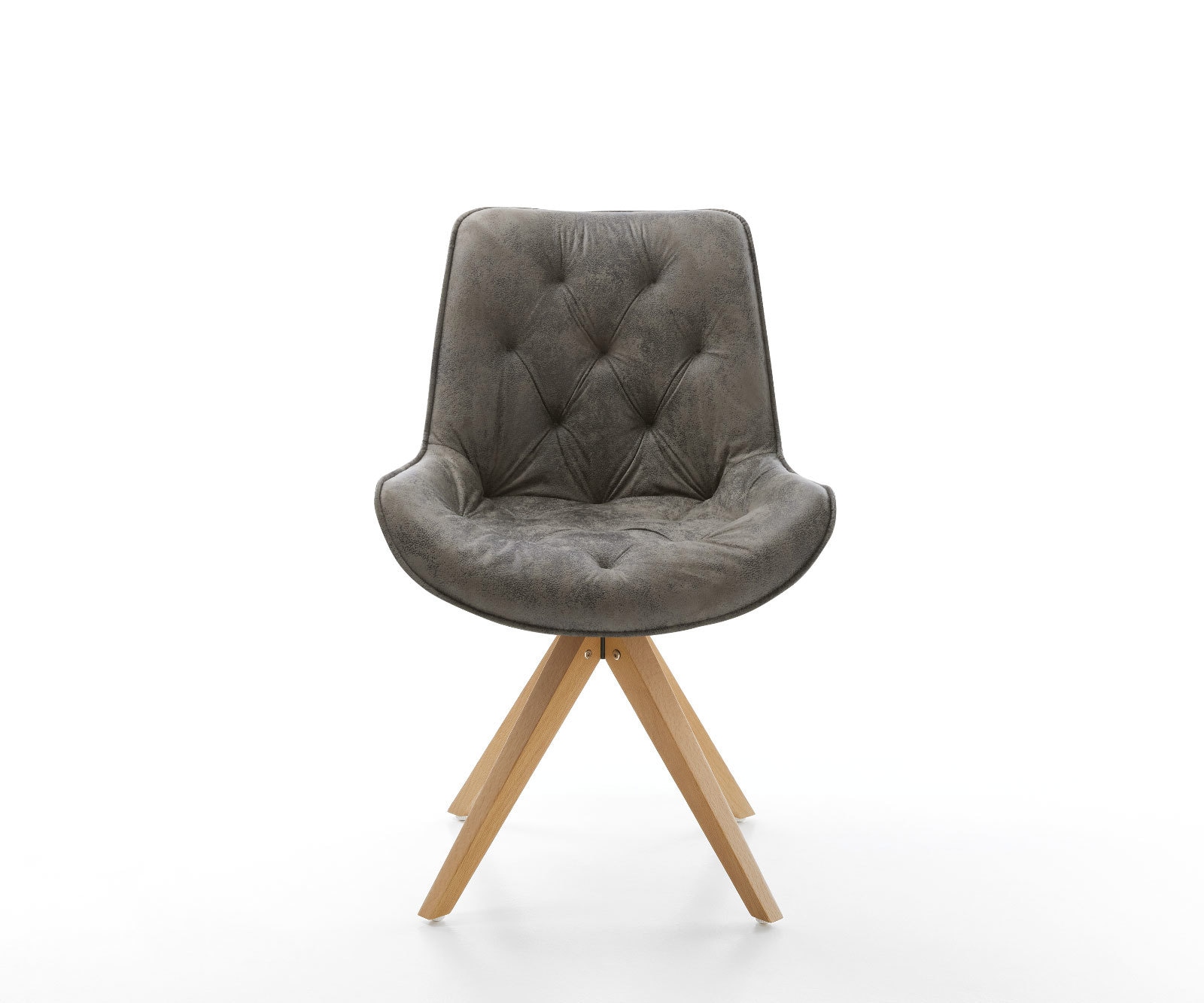 Eetkamerstoel Taimi-Flex microvelours grijs antiek houten frame hoekig natuur 2 Eetkamerstoel Taimi-Flex microvelours grijs antiek houten frame hoekig natuur 2