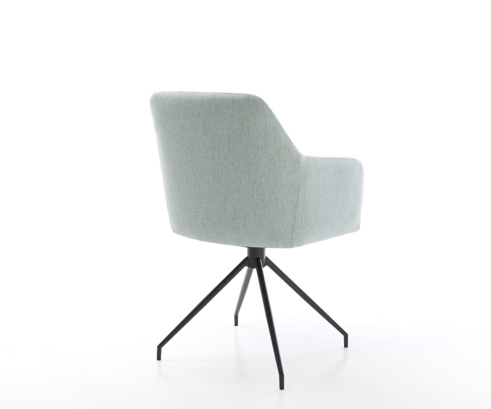 Eetkamerstoel Greg-Flex stripes mint kruisframe conisch zwart 5