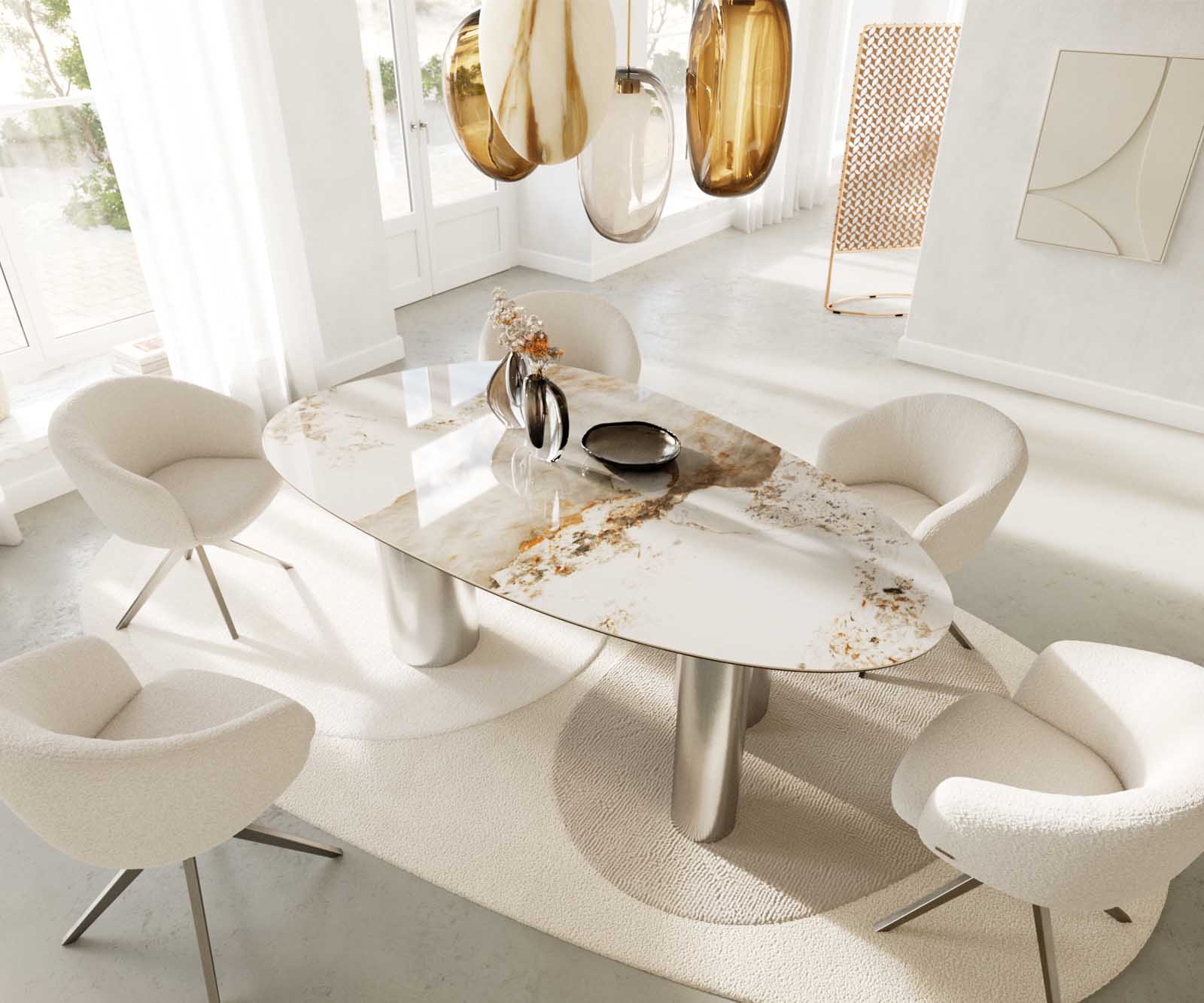Eettafel Edge keramiek ovaal 3