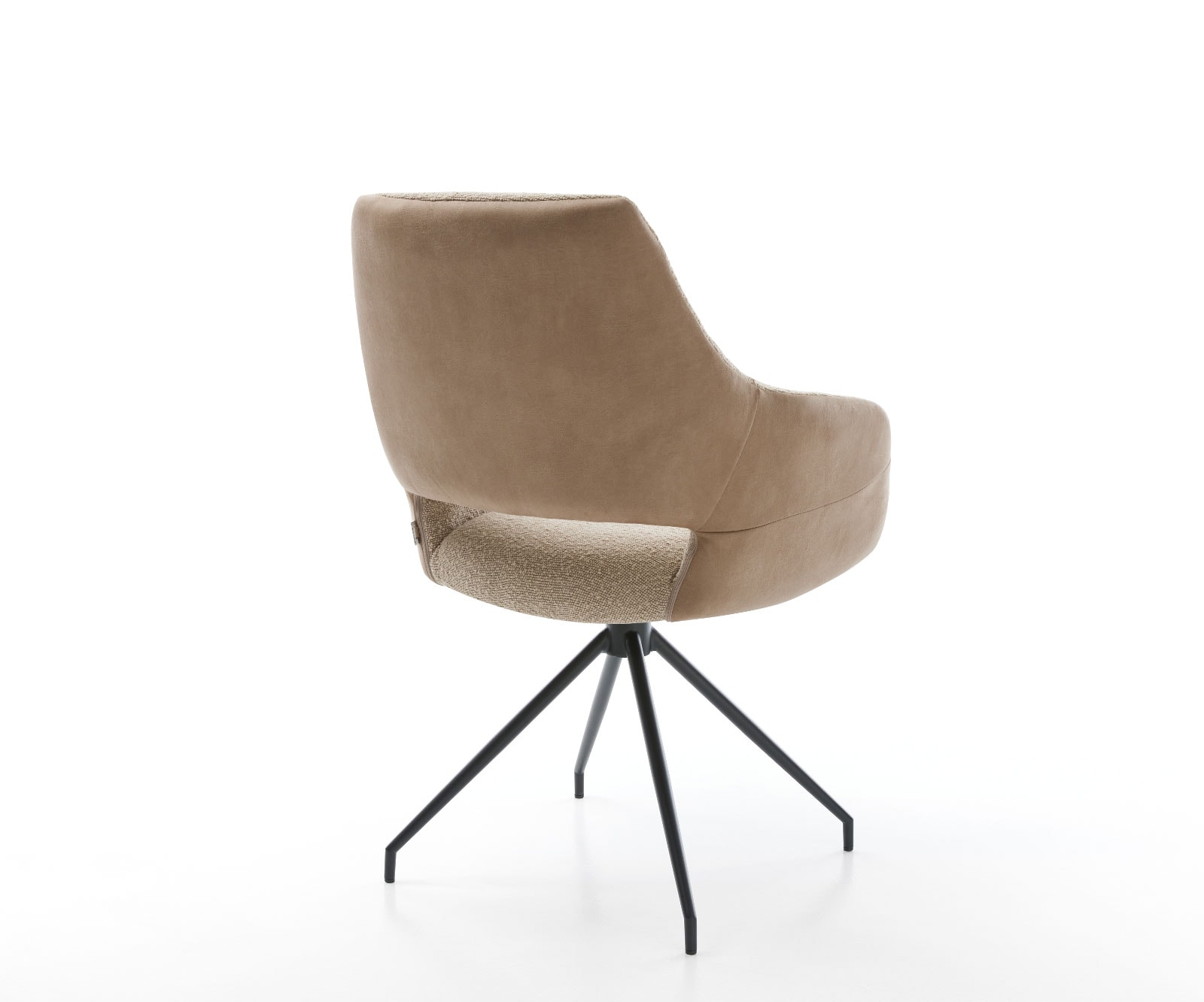 Draaistoel Yago-Flex met armleuning materiaalmix mud kruisframe conisch zwart 180° draaibaar pocketveer kern 4 Draaistoel Yago-Flex met armleuning materiaalmix mud kruisframe conisch zwart 180° draaibaar pocketveer kern 4