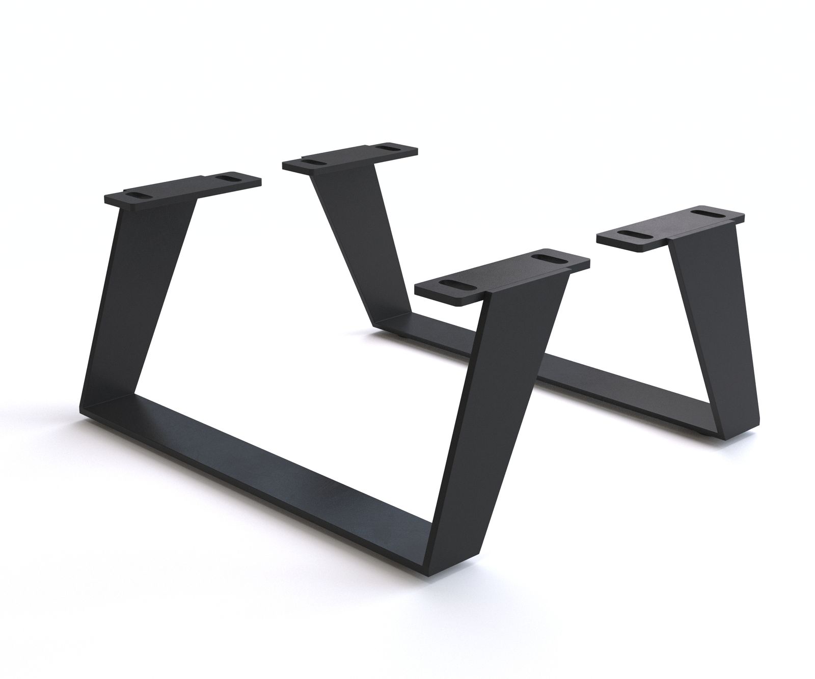 Poot winkelpoot rvs geborsteld 15 cm voor kastmeubels met een diepte van 30-35 cm (set van 2)