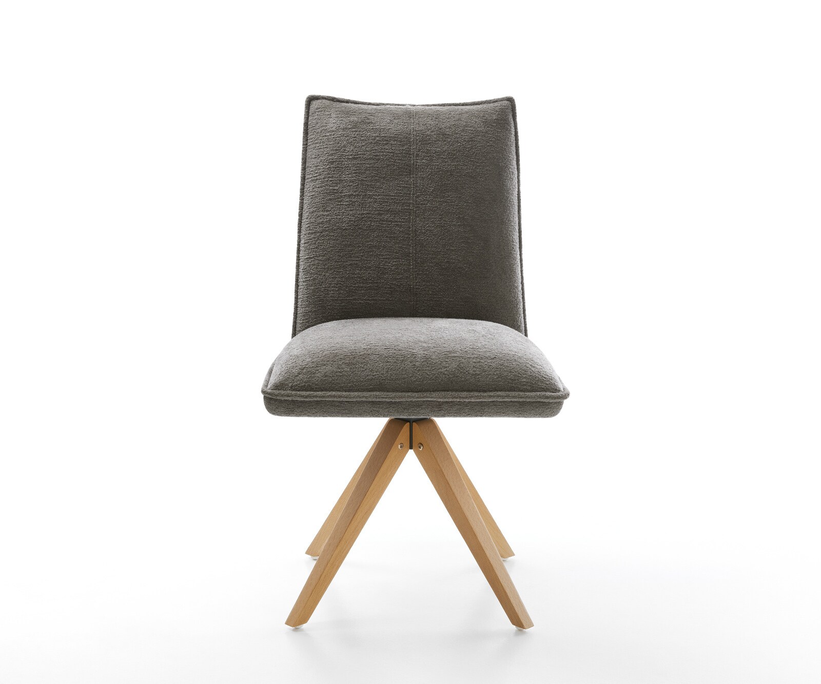 Draaistoel Lelio-Flex bouclé zacht mud houten frame hoekig natuur 180° draaibaar pocketveer kern 2