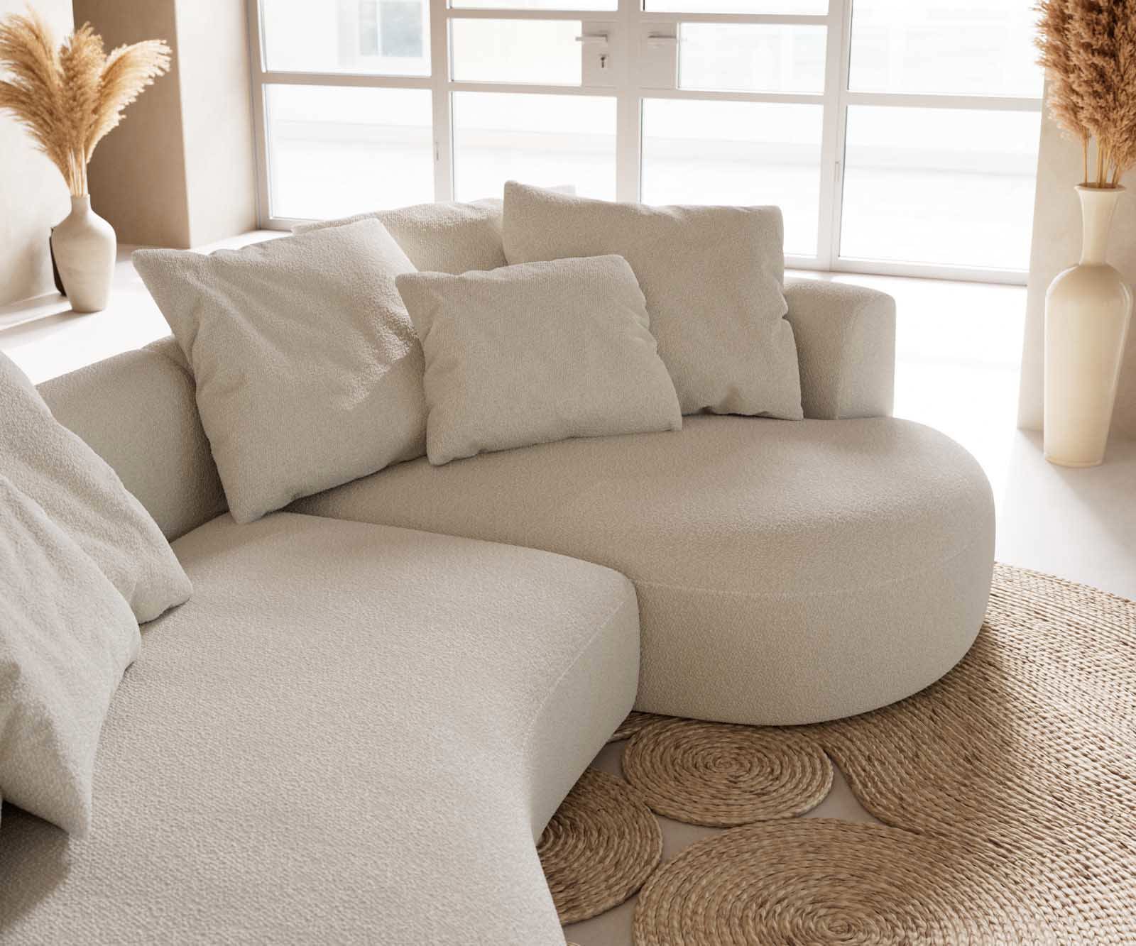 Sofa Edina 330x170 cm Bouclé crème-wit 6