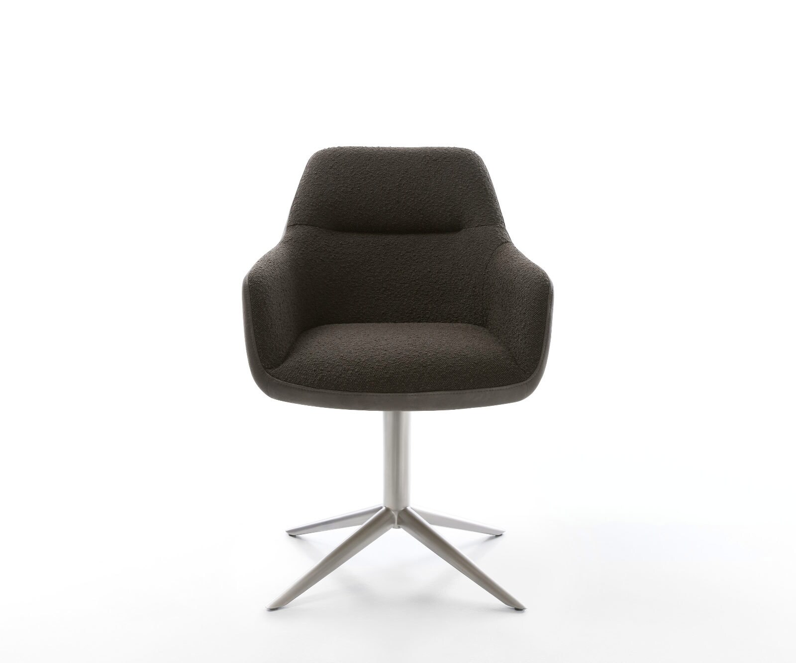 Draaistoel Pejo-Flex materiaalmix zwart kruispoot roestvrij staal 360° draaibaar rocker-functie pocketveer kern 2