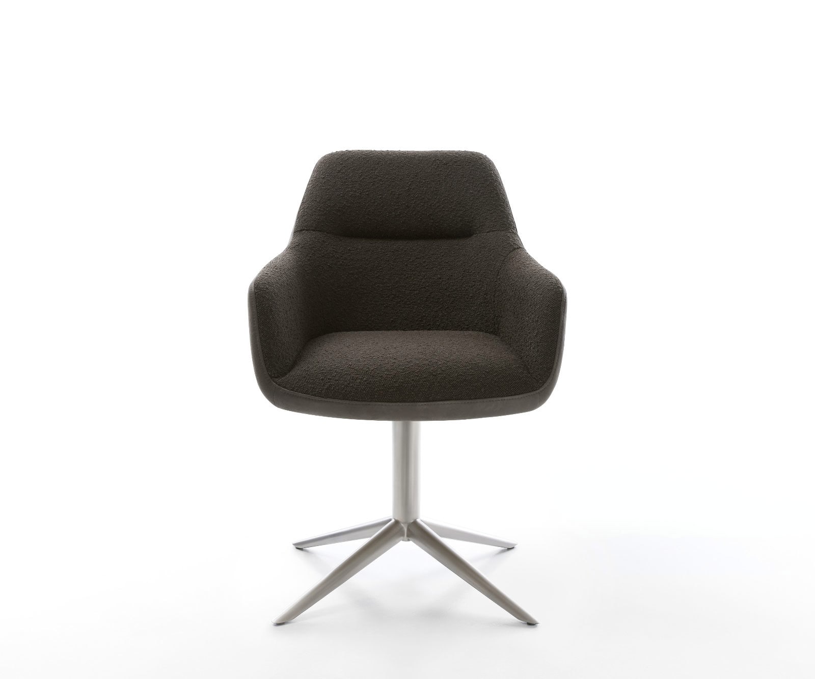 Draaistoel Pejo-Flex materiaalmix zwart kruispoot roestvrij staal 360° draaibaar rocker-functie pocketveer kern 1 Draaistoel Pejo-Flex materiaalmix zwart kruispoot roestvrij staal 360° draaibaar rocker-functie pocketveer kern 1