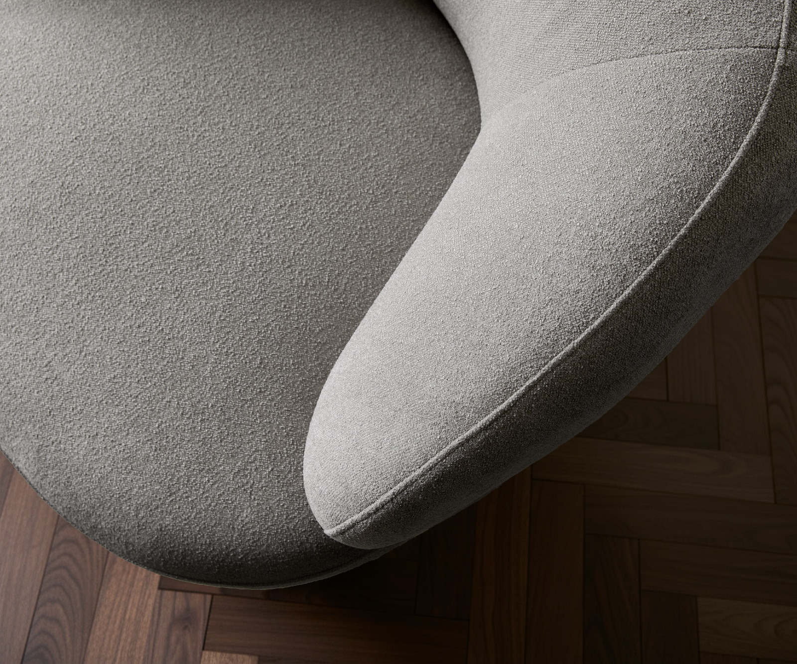 Fauteuil Nova 88x88 cm structuurstof soft grijs 6