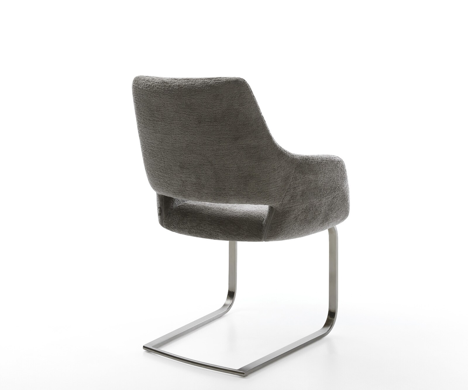 Sledemodel Yago-Flex met armleuning bouclé zacht mud sledemodel vlak grafiet pocketveer kern 5