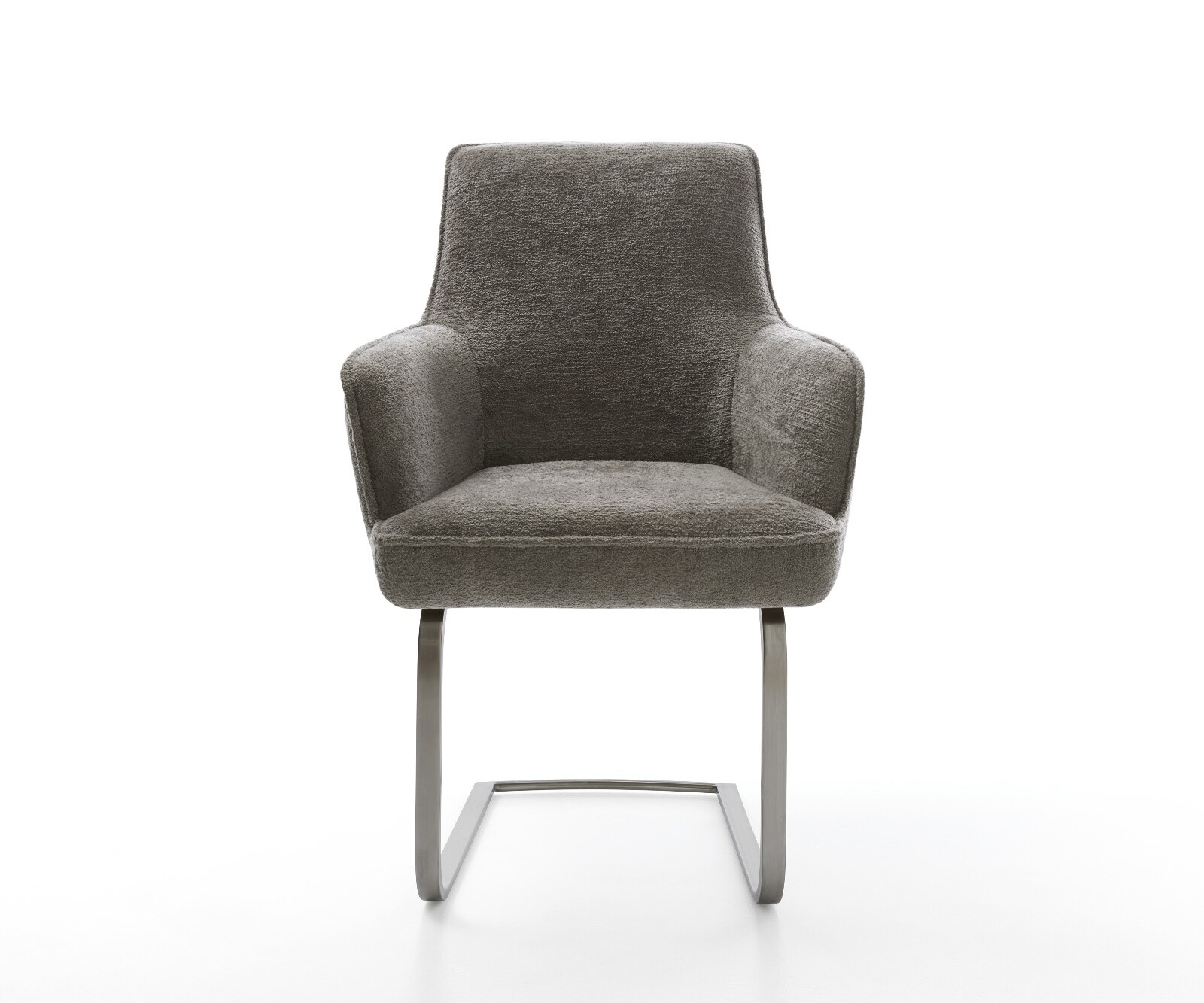 Sledemodel Heira-Flex met armleuning bouclé zacht mud sledemodel vlak grafiet pocketveer kern 2