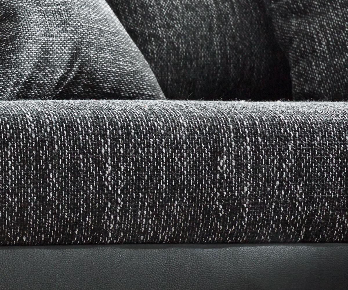 Woonlandschap Clovis XXL zwart modulair hocker armleuning ottomane rechts 4