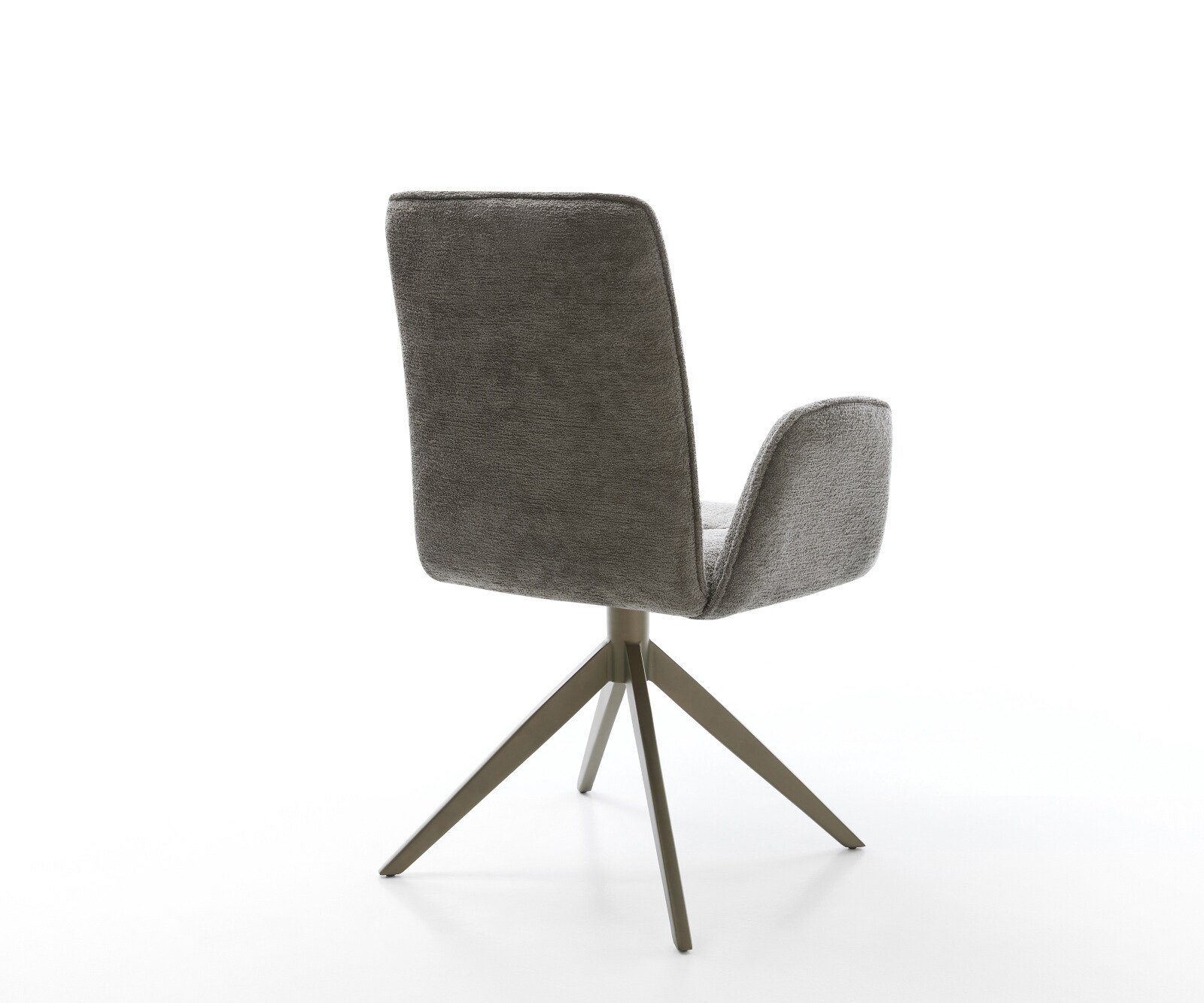 Draaistoel Vinja-Flex bouclé zacht mud kruisframe breed afwerking met titanium 360° draaibaar rocker-functie 5