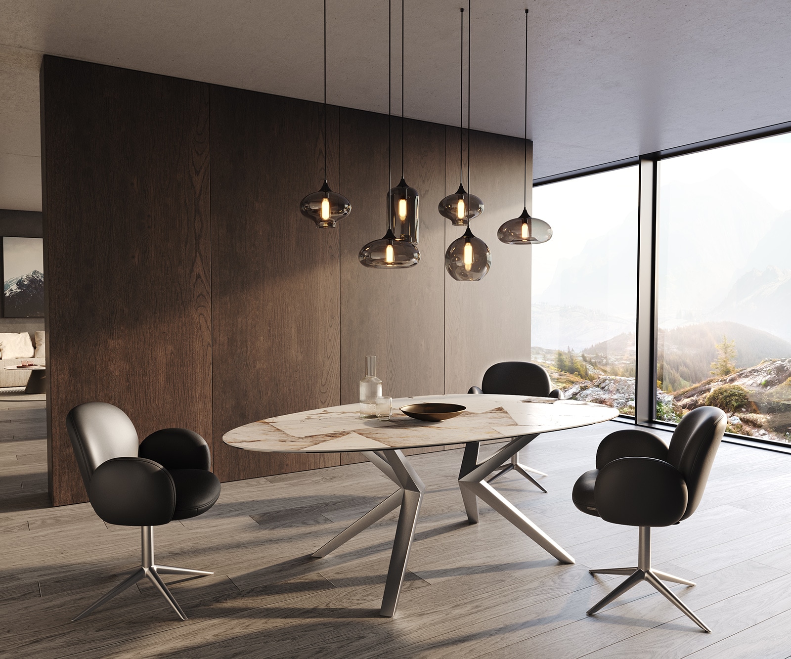 Eetkamertafel Edge ovaal 220x120 keramiek Iris FMG Patagonia Lappato Zenthara hoekig roestvrij staal 5 Eetkamertafel Edge ovaal 220x120 keramiek Iris FMG Patagonia Lappato Zenthara hoekig roestvrij staal 5