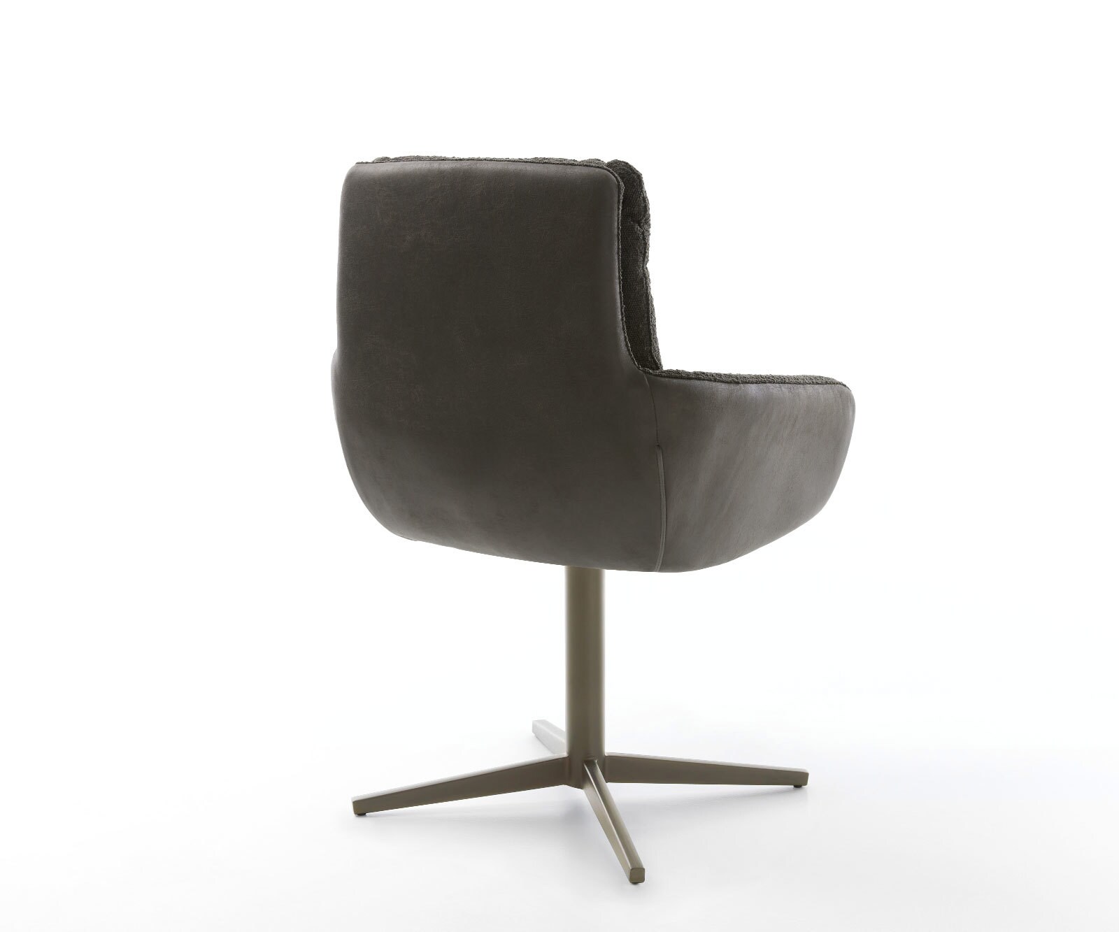 Draaistoel Abelia-Flex met armleuning materiaalmix zwart kruispoot afwerking met titanium 360° draaibaar 4 Draaistoel Abelia-Flex met armleuning materiaalmix zwart kruispoot afwerking met titanium 360° draaibaar 4