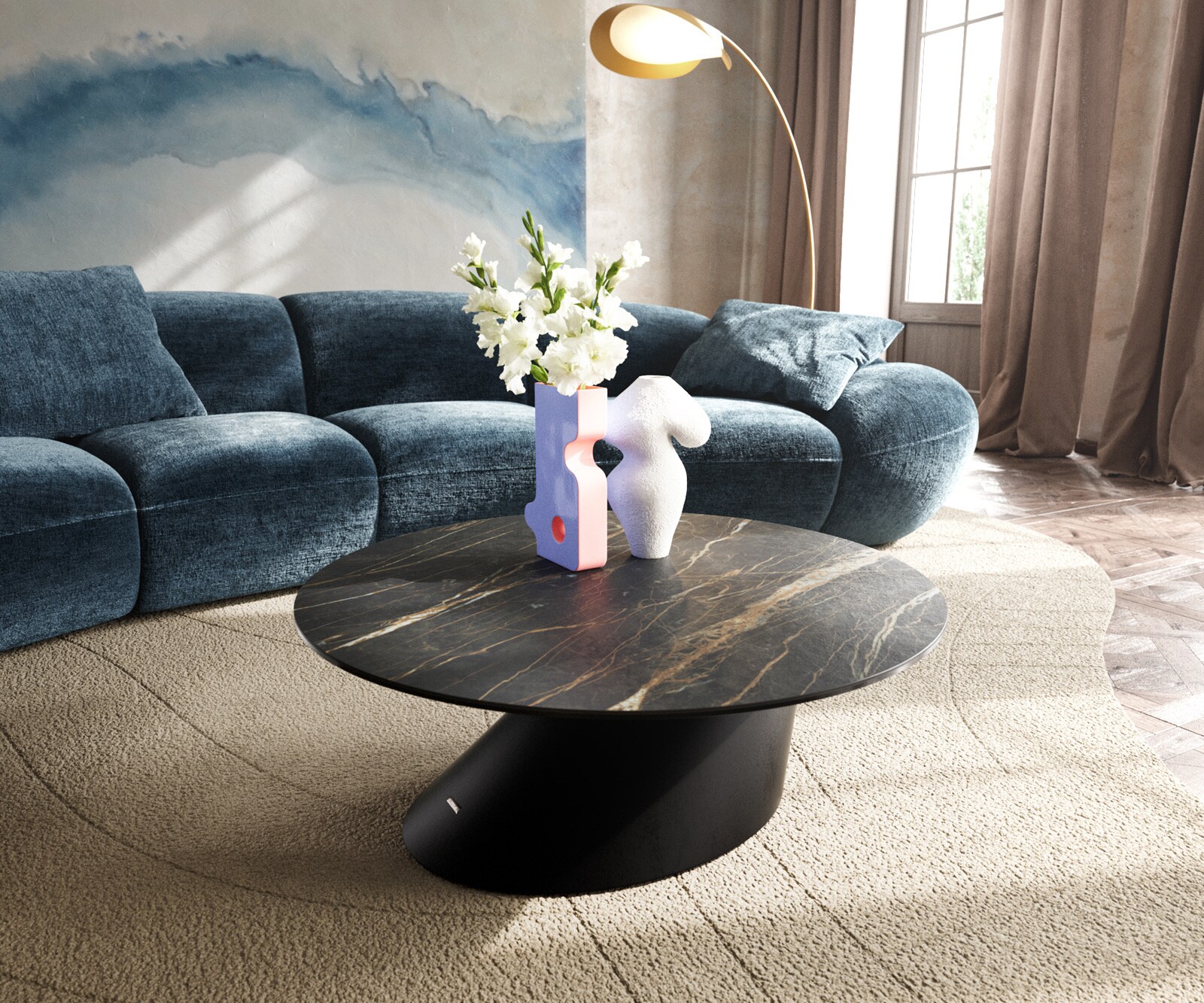Salontafel Edge Keramiek Rond 3
