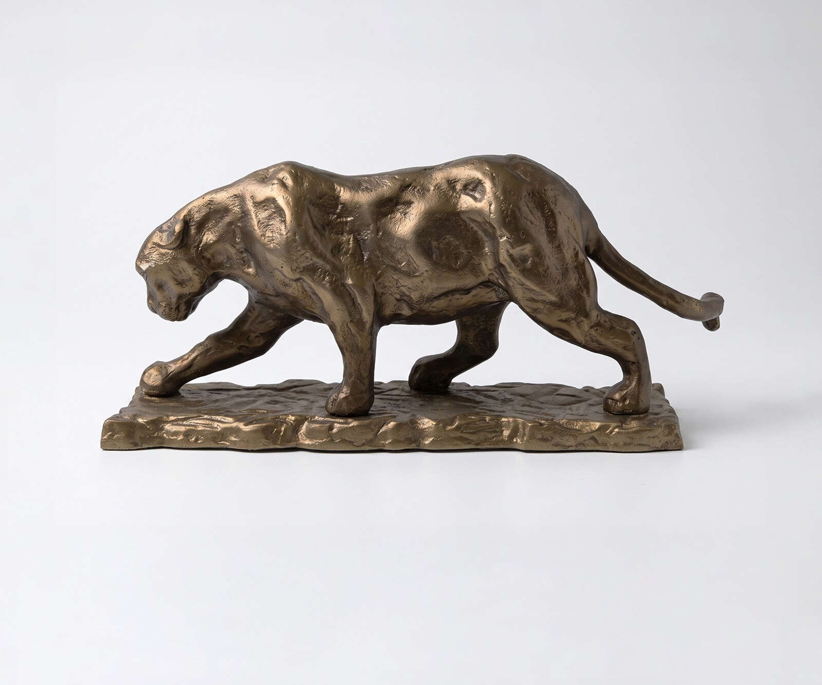 Beeldje Panthera B9 x D33 x H14 cm Aluminium Aurum Satin Gegoten