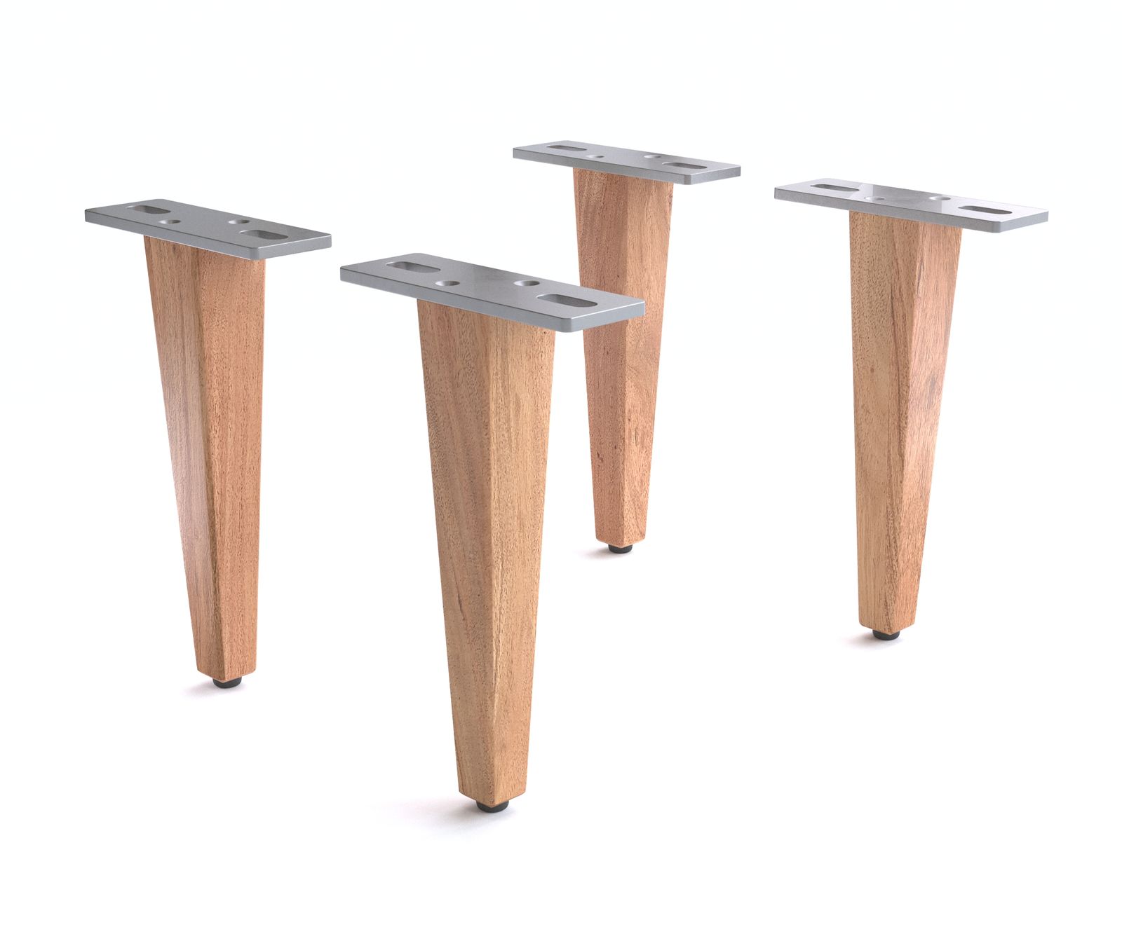 Poten Live-Edge voor dressoirs en Tv-meubel roestvrij staal (Set van 2). 