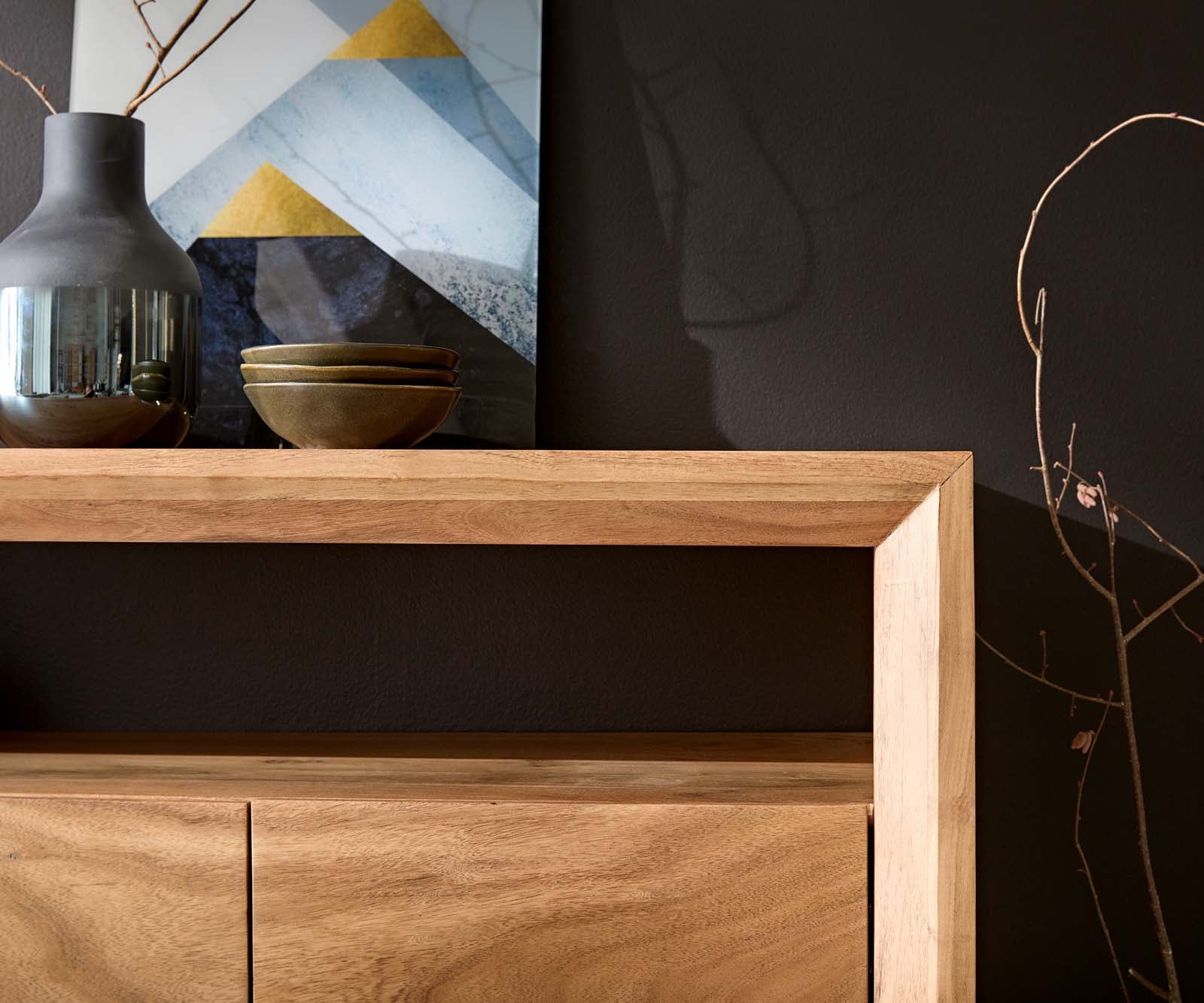 Dressoir Assuan 175 cm Acacia Natuur 4 deuren 1 vak 5 Dressoir Assuan 175 cm Acacia Natuur 4 deuren 1 vak 5