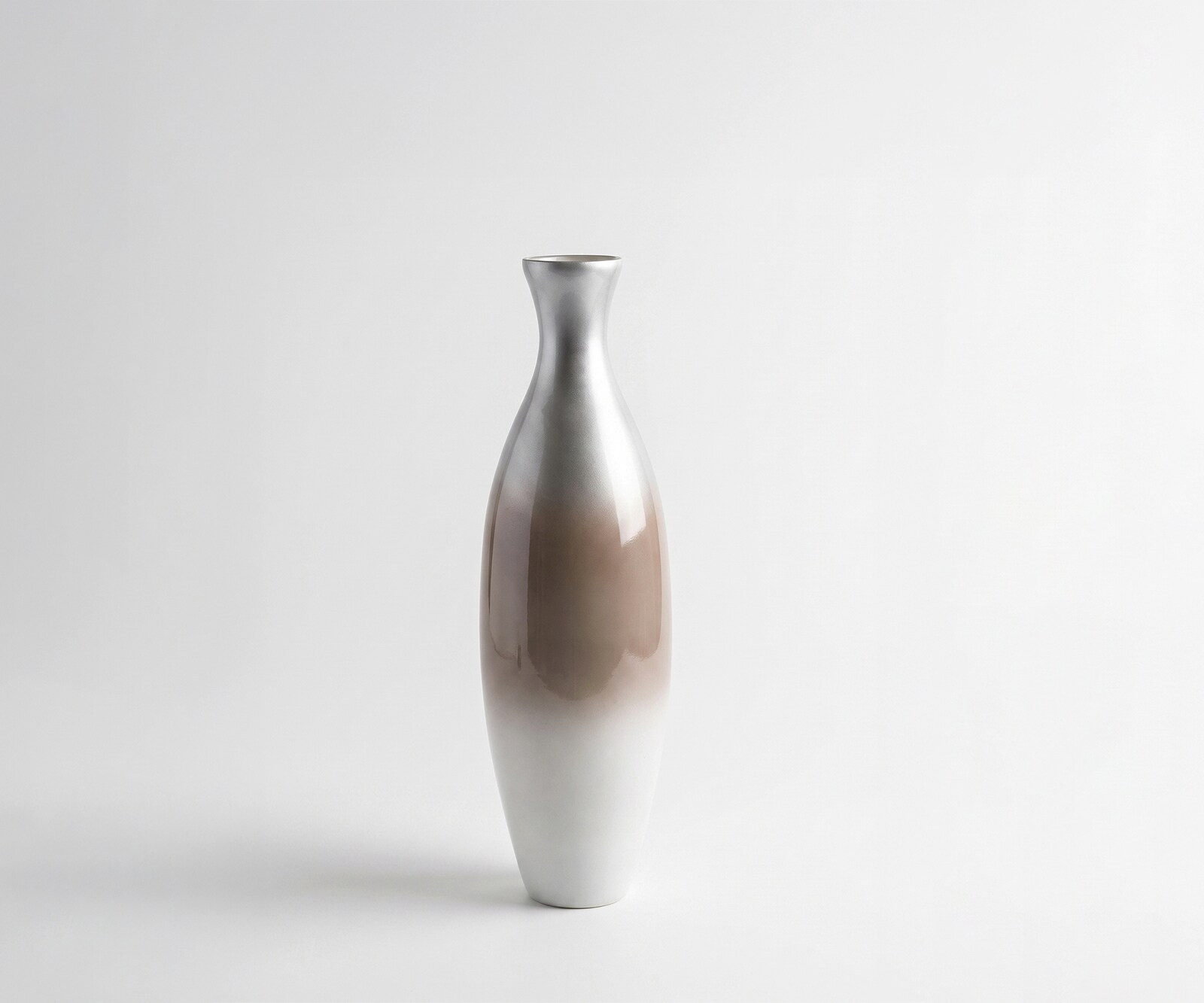Vaas Nuvia B20 x D20 x H68 cm Glas Mokka Opal Handgemaakt