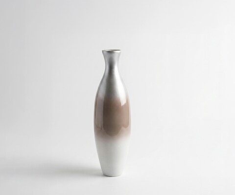 Vaas Nuvia B20 x D20 x H68 cm Glas Mokka Opal Handgemaakt