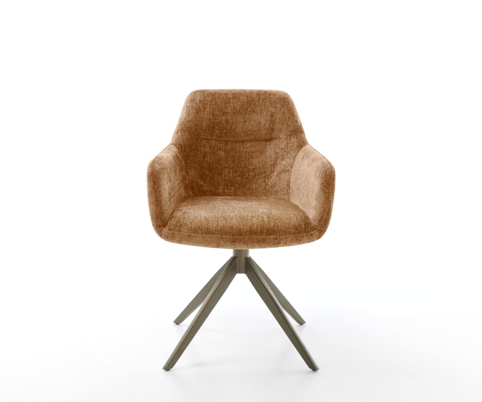 Draaistoel Pejo-Flex chenille Roest kruisframe breed afwerking met titanium 360° draaibaar rocker-functie pocketveer kern 1