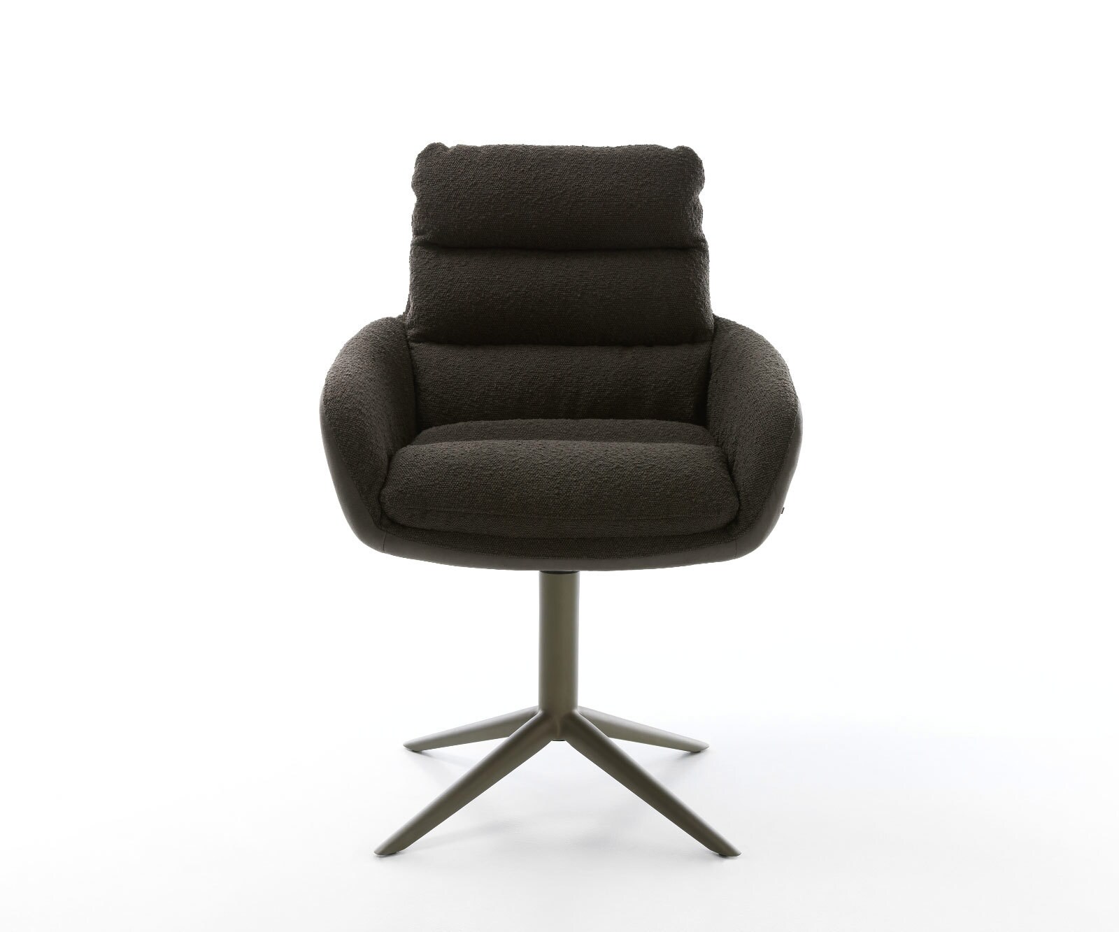 Draaistoel Abelia-Flex met armleuning materiaalmix zwart kruispoot afwerking met titanium 360° draaibaar rocker-functie 1 Draaistoel Abelia-Flex met armleuning materiaalmix zwart kruispoot afwerking met titanium 360° draaibaar rocker-functie 1